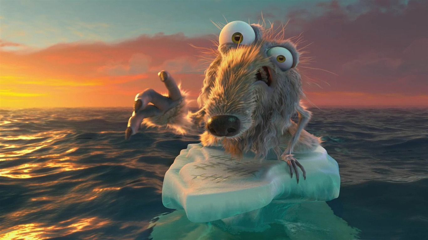 1366x768 continental drift -Ice Age Movie HD wallpaper