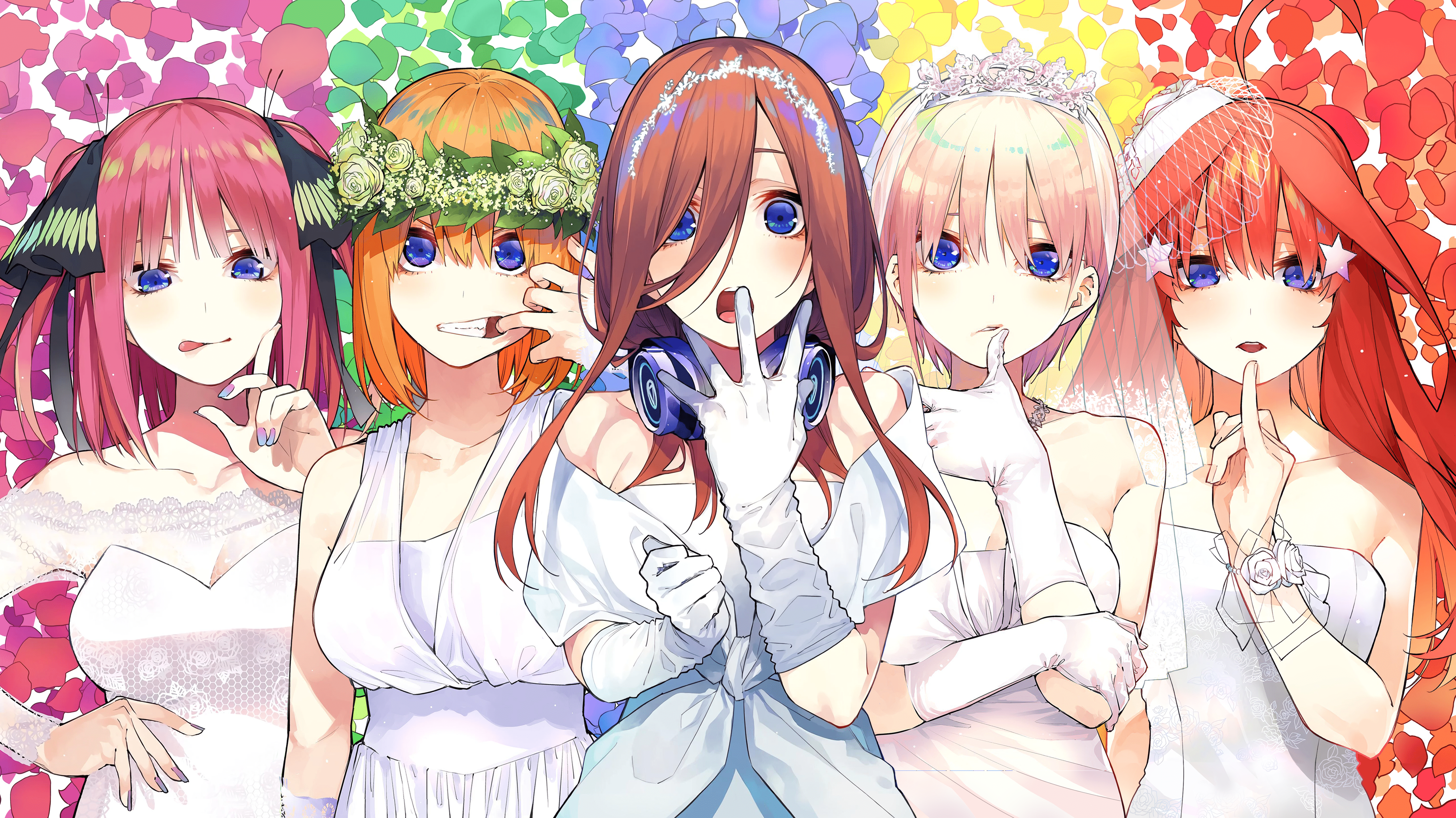 5261x2959 My quintuplets wallpaper! The final version of the bride covers mix