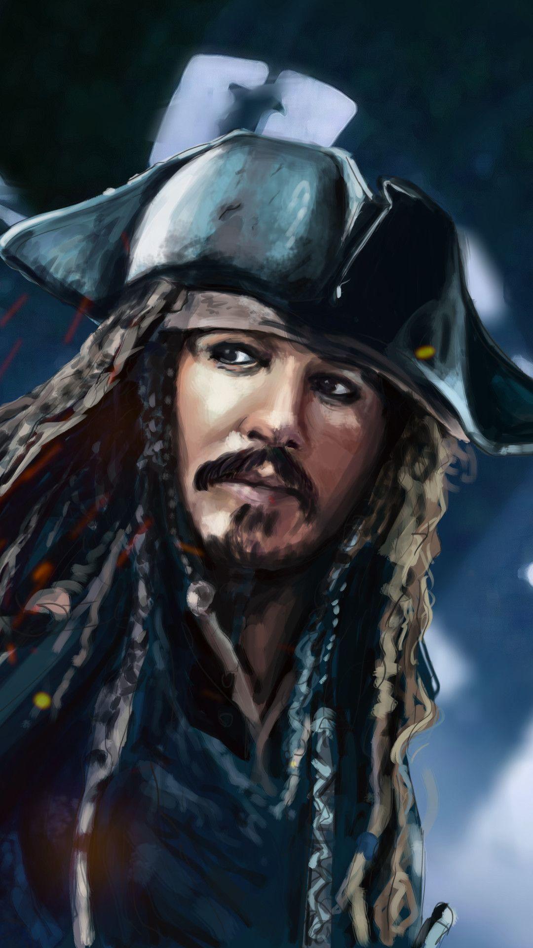 1080x1920 Jack Sparrow 5k Ảnh minh họa iPhone 7, 6s, 6 Plus, Pixel xl