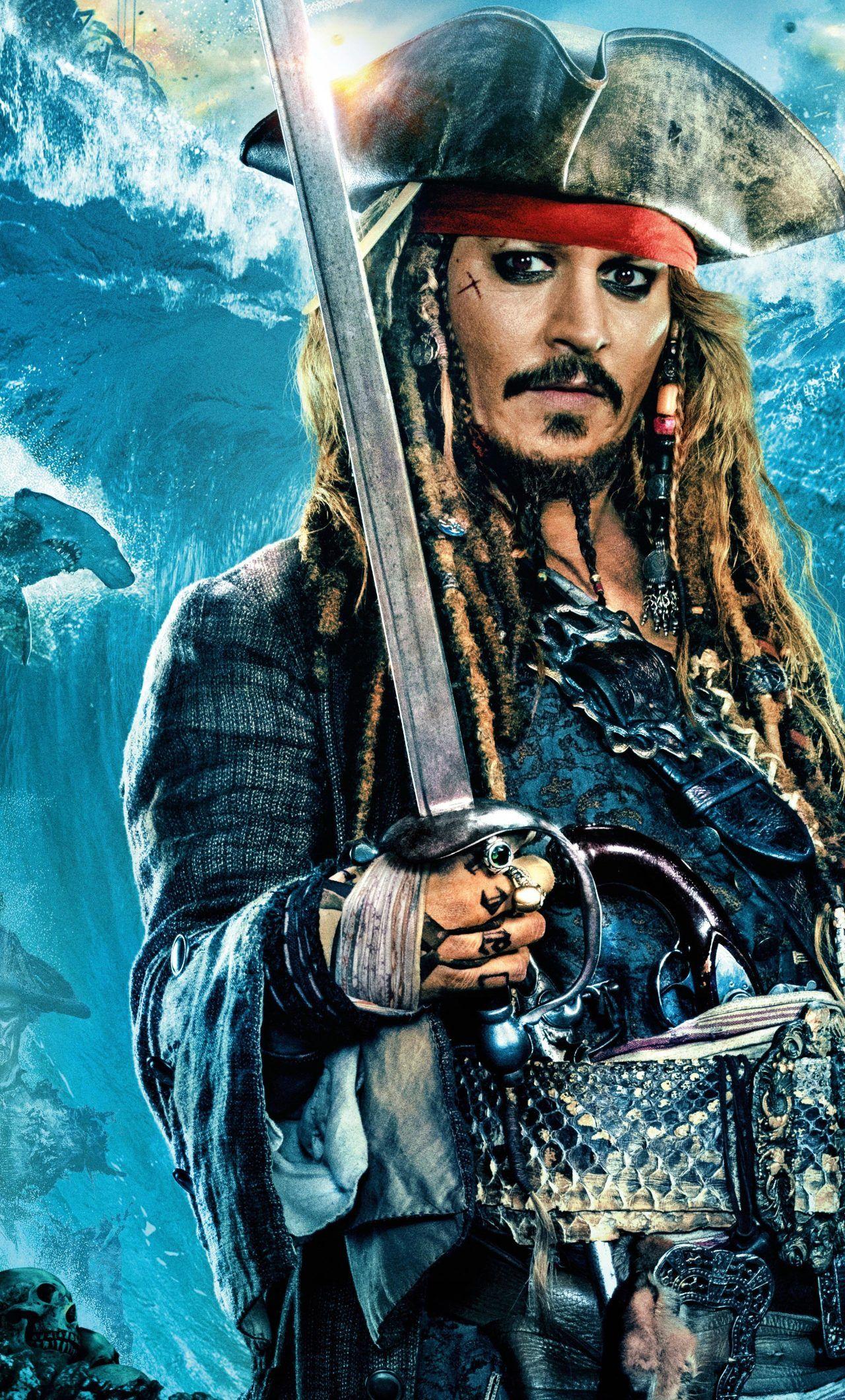 1280x2120 Johnny Depp trong vai Jack Sparrow trong Cướp biển vùng Caribe