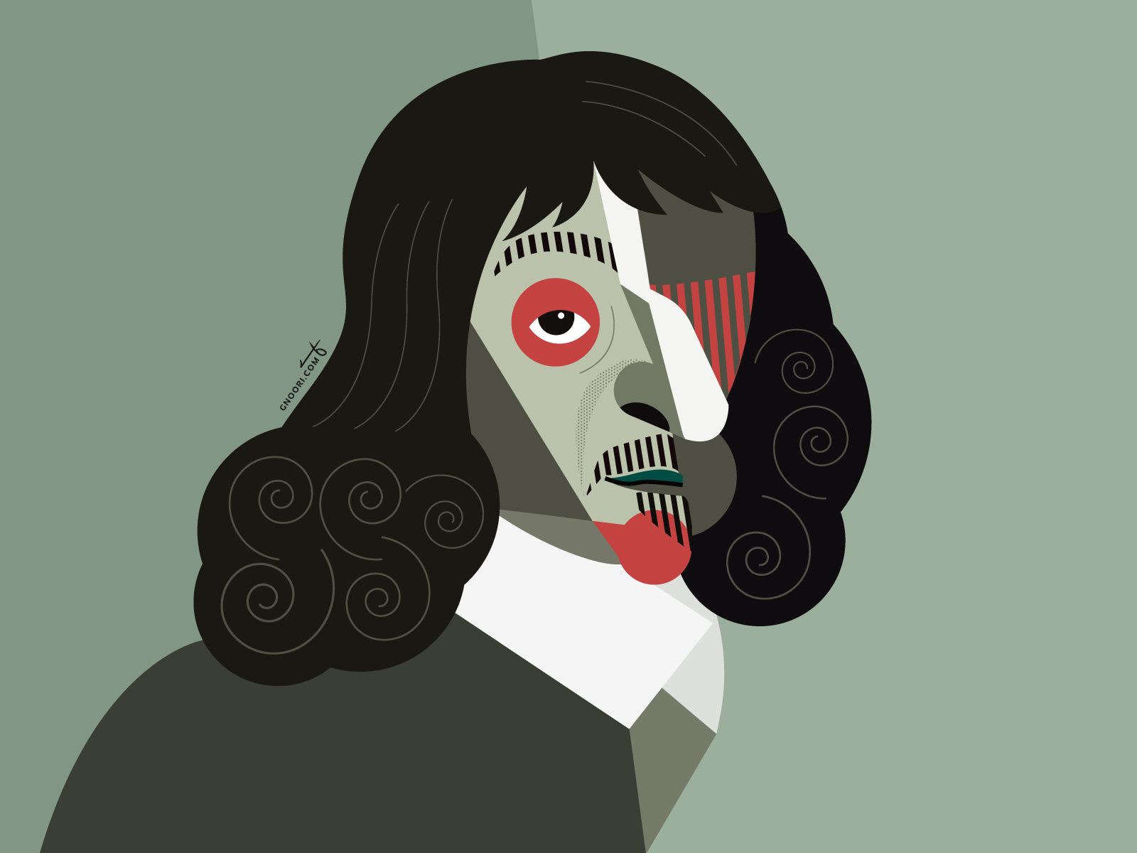 1600x1200 Rene Descartes by Gnoori Design on Dribbble