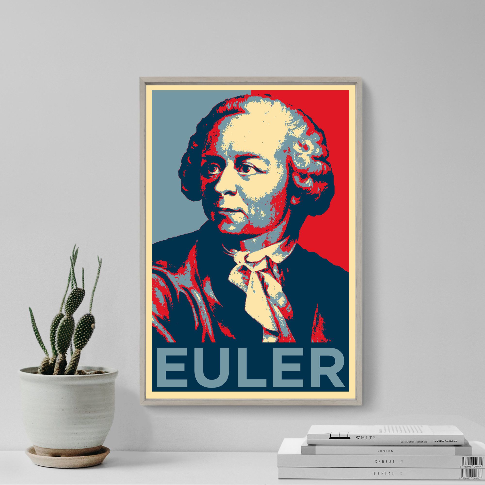 2000x2000 Leonhard Euler Art Print Poster Gift Wall Decor Euler, Mathematics, Maths, Algebra