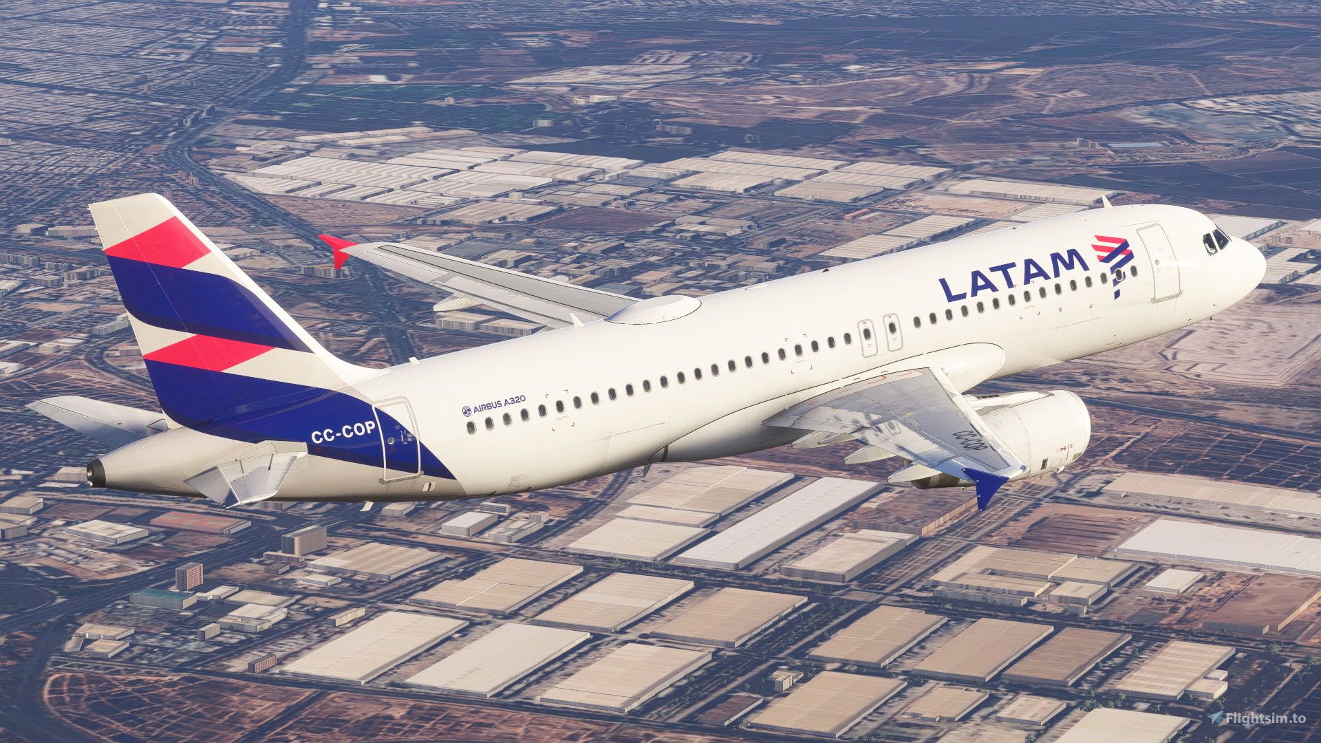 1920x1080 LATAM Airlines Chile. Pack w/ Cabin. Fenixsim Airbus A320 v2 Liveries for MSFS