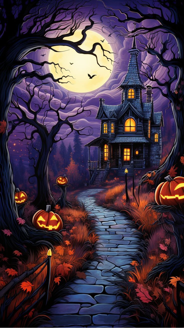 736x1313 Haunted House