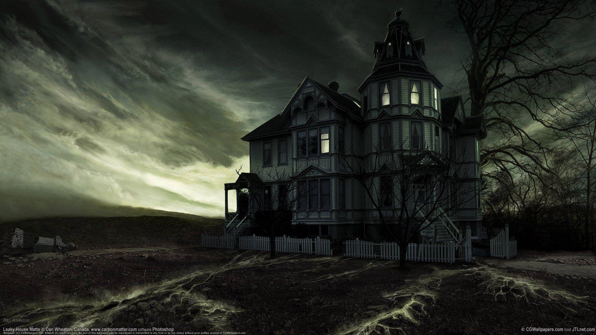 1920x1080 Haunted House Wallpaper