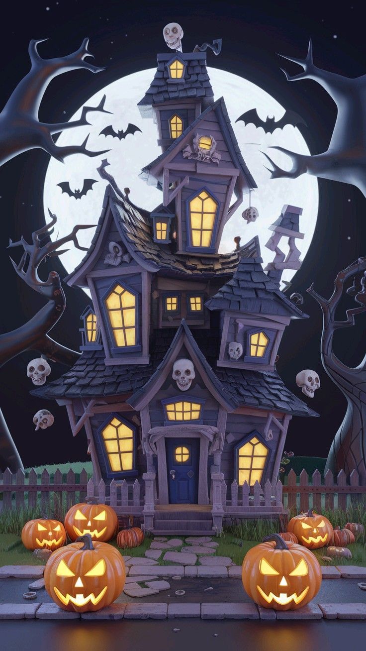736x1308 Haunted House