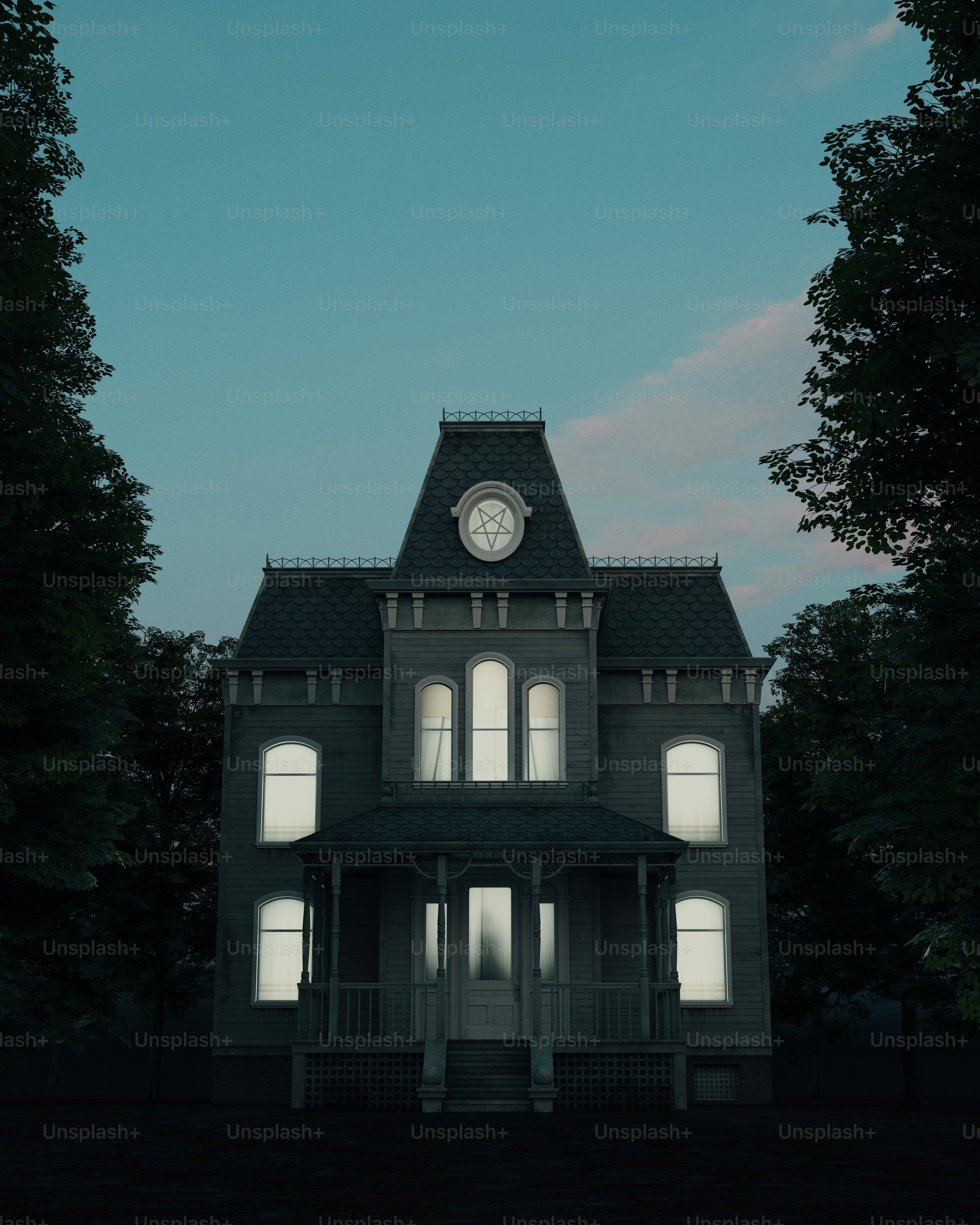 3000x3750 Haunted House Picture. Download Free Image