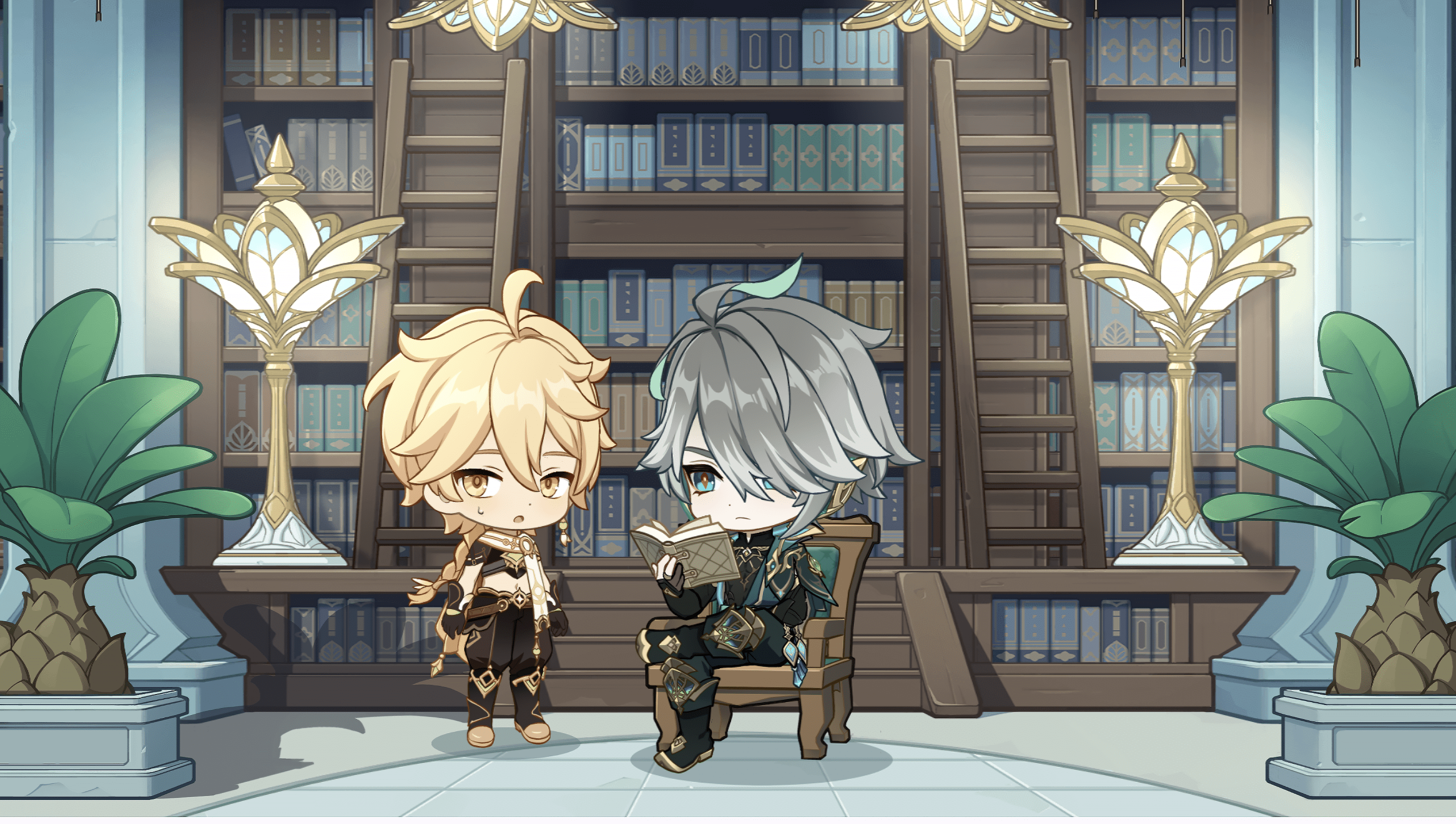 2880x1630 Chibi Wallpaper From New Web Event <3 : R Genshin_Impact