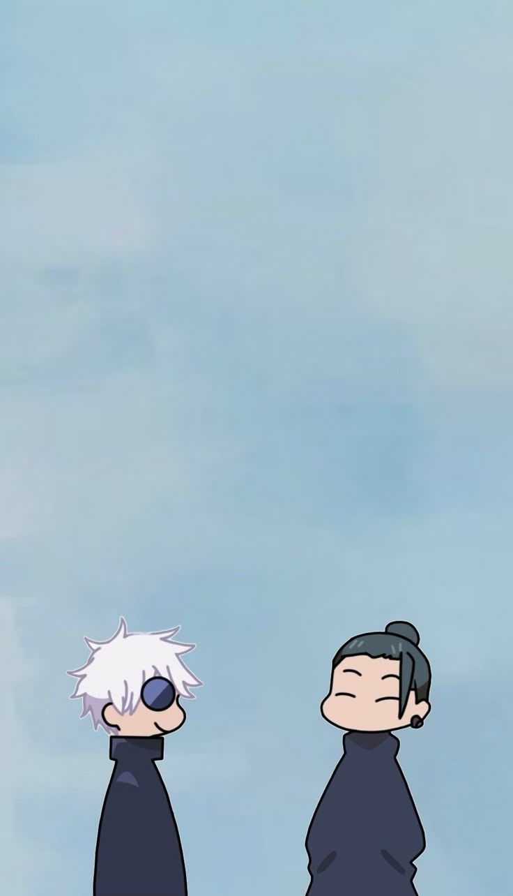 736x1284 Suguru Geto Satoru gojo chibi wallpaper season 2 Jujutsu kaisen JJK