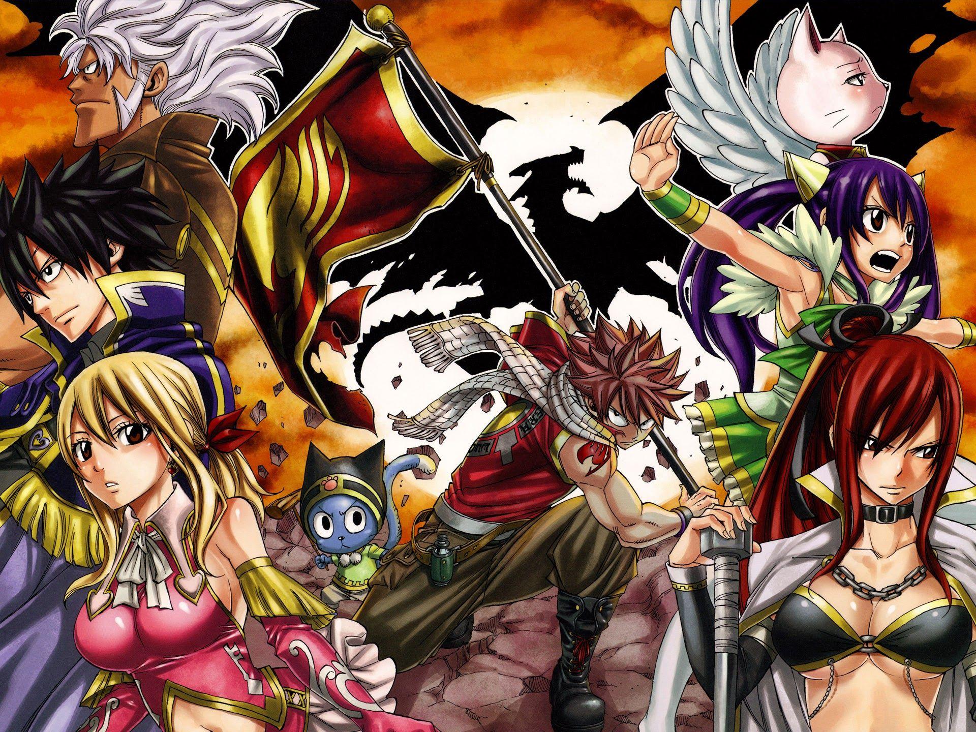 Download Fairy Tail Aesthetic Main Characters Wallpaper