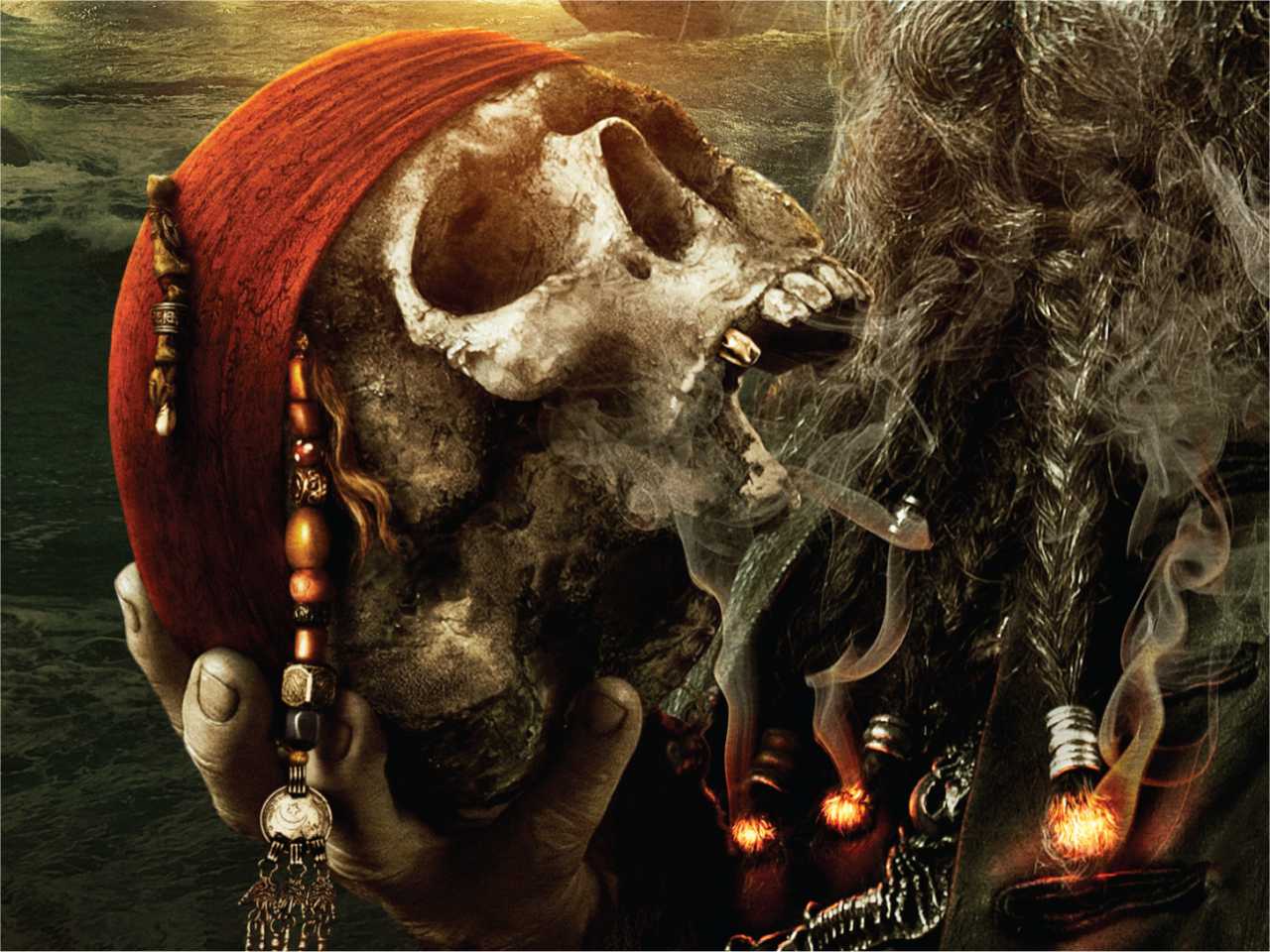 1280x960 Pirates Of The Caribbean Skull Wallpaper For Android