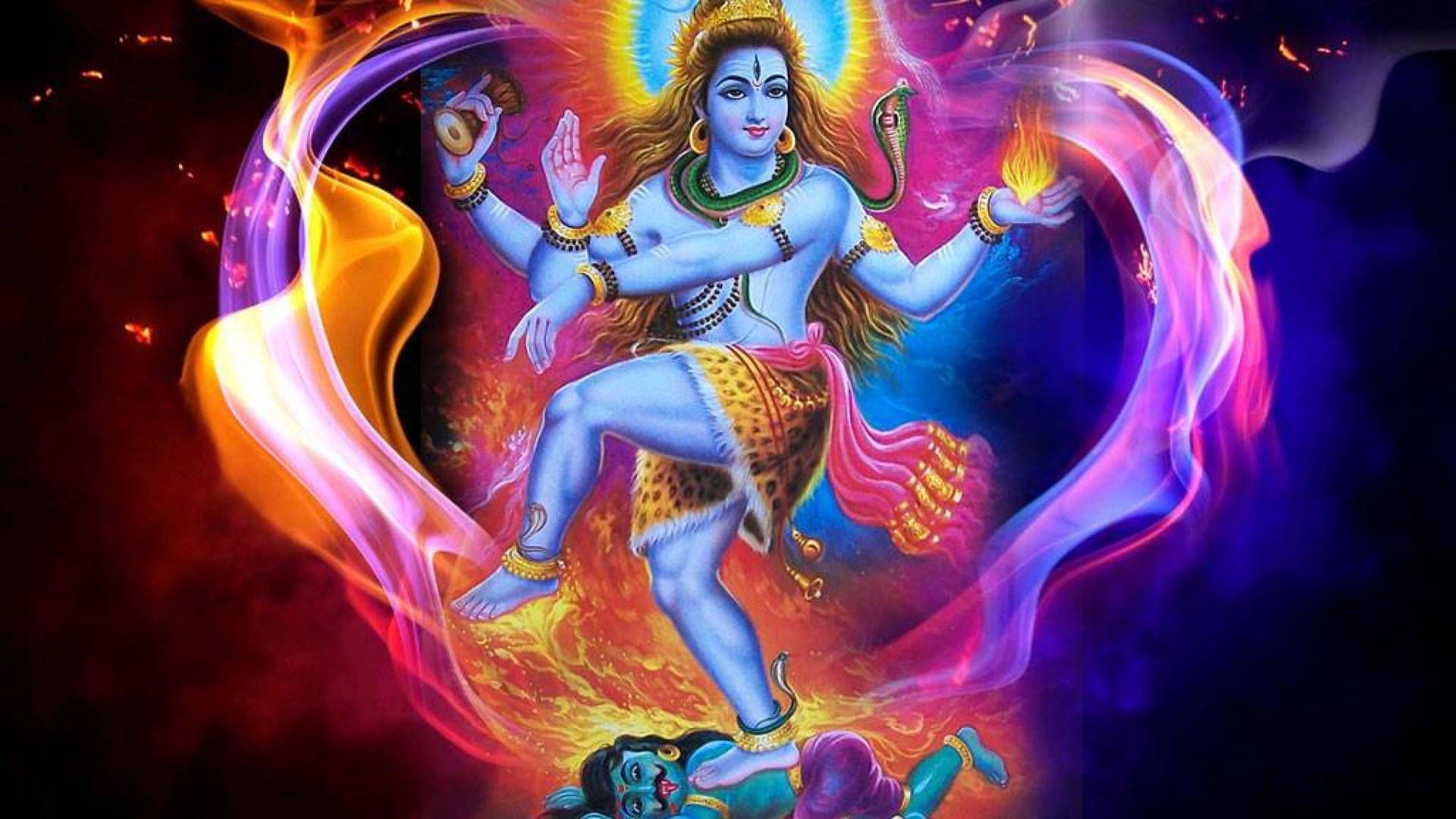 1920x1080 Download Majestic Artwork of God Shiva Wallpaper