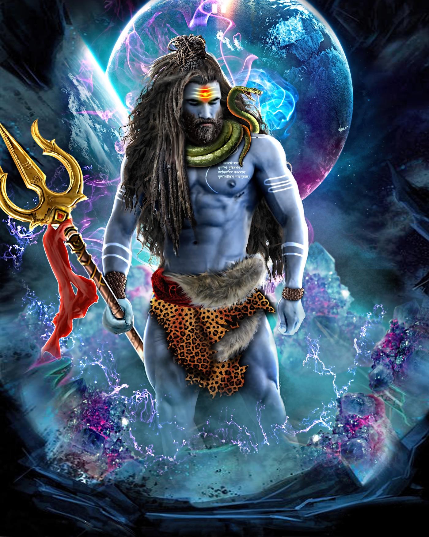 1400x1751 Mahakal Shiva (The Lord Of Time) Digital Art Painting Prints by Tallenge. Buy Posters, Frames, Canvas & Digital Art Prints. Small, Compact, Medium and Large Variants