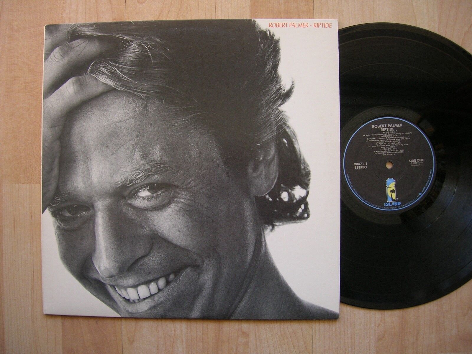 1600x1200 ROBERT PALMER Riptide Island 90471 1 Orig 1985 + Inner Synth Pop NM