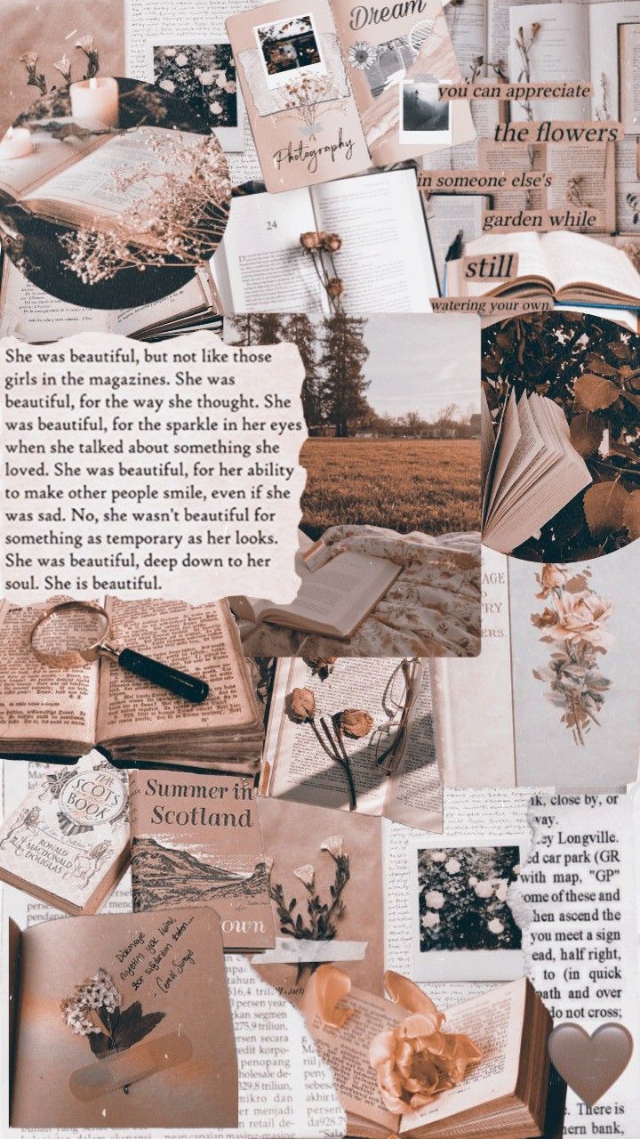 720x1280 Book Collage Wallpaper