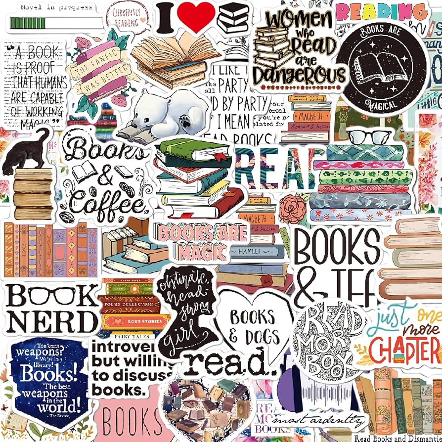 894x894 50Pcs Book Stickers for Kindle