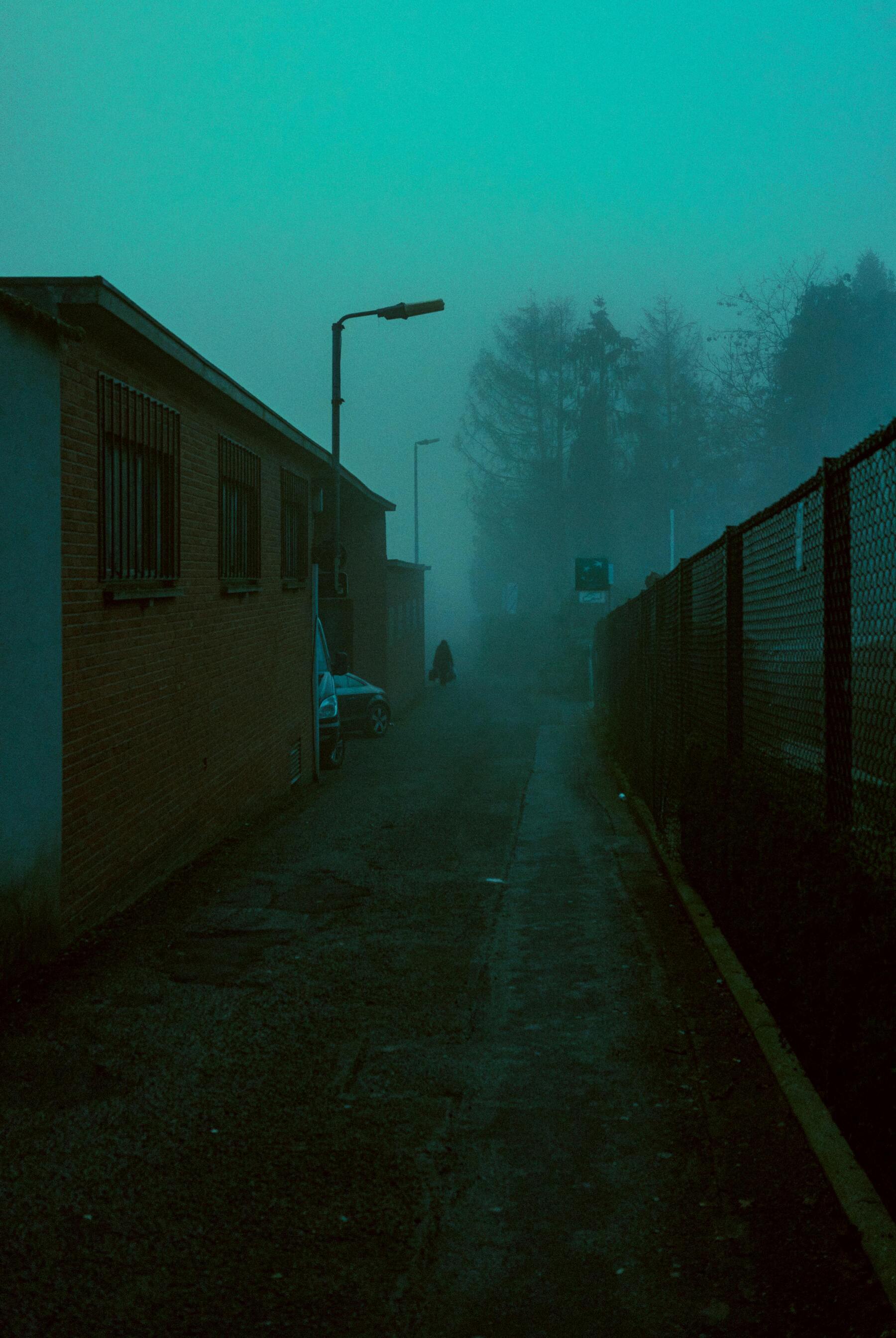 1800x2686 Spooky Green Small Town With Fog Mist UltraHD Ultra HD 4K 8K 10K 12k 20k High Resolution HDR Highres Desktop Wallpaper For IPhone And Android