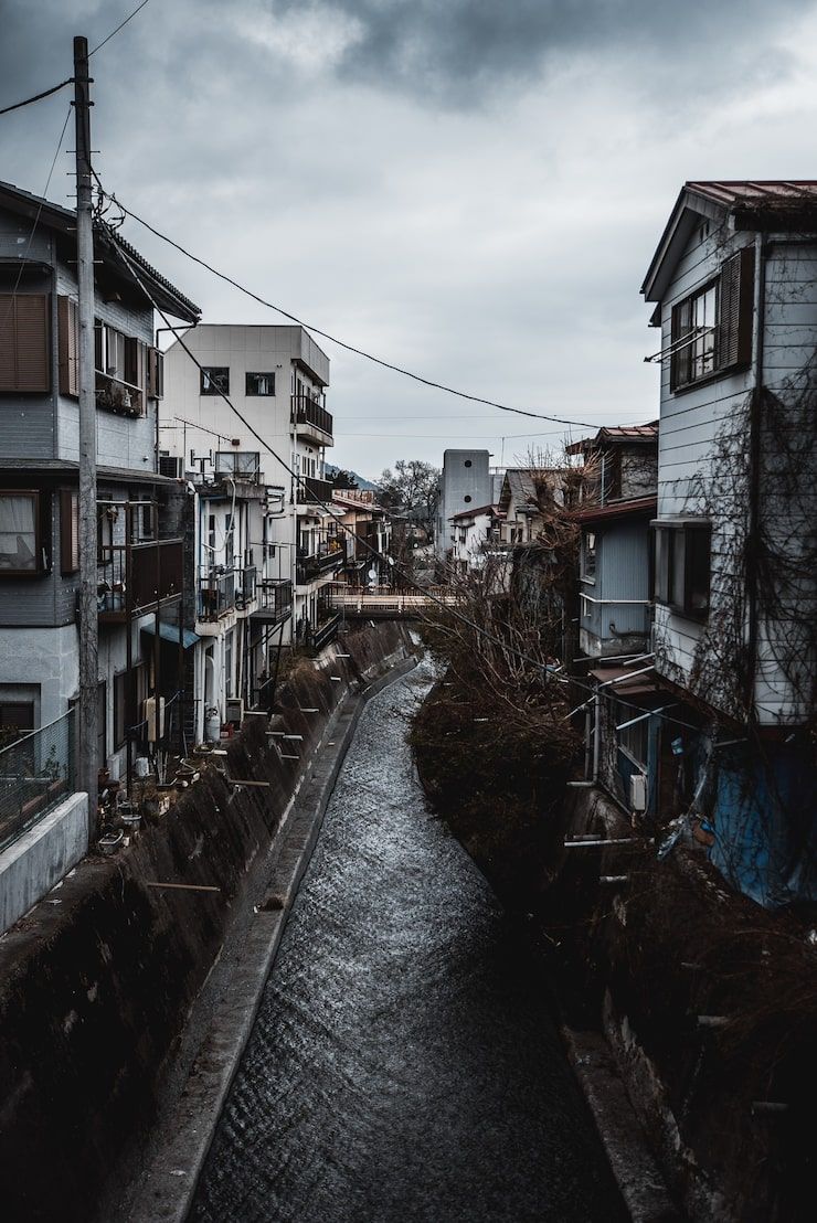 740x1108 Gloomy small towns Image