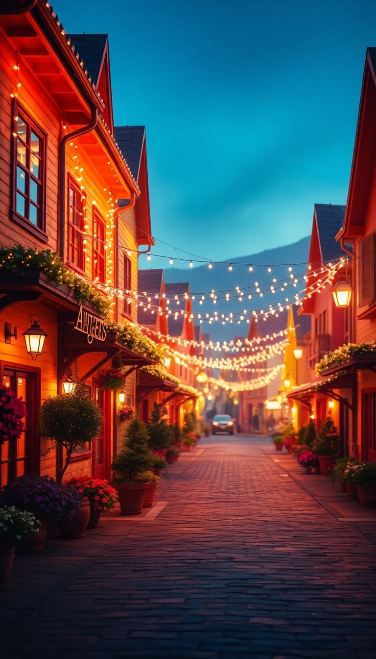 768x1344 Free HD Town Lights Wallpaper