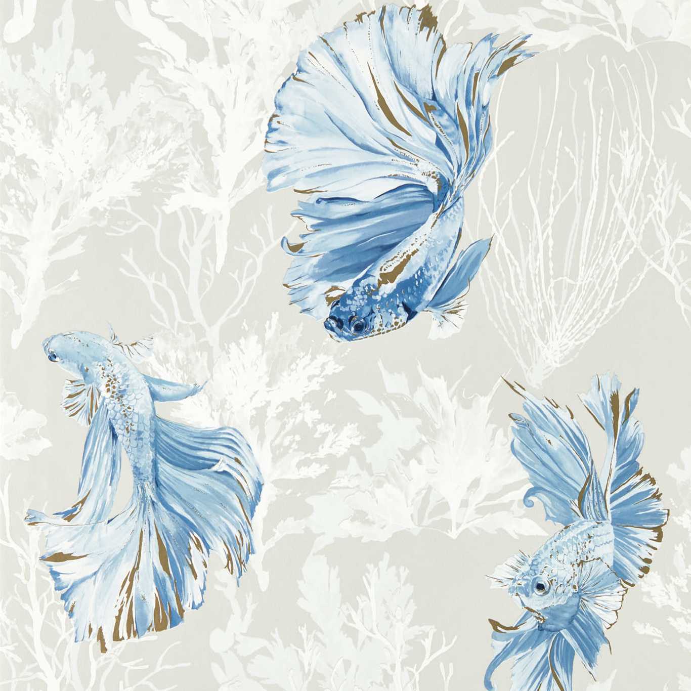 1366x1366 HTEW112766 HALFMOON Stillness Indigo Colour Wallpaper