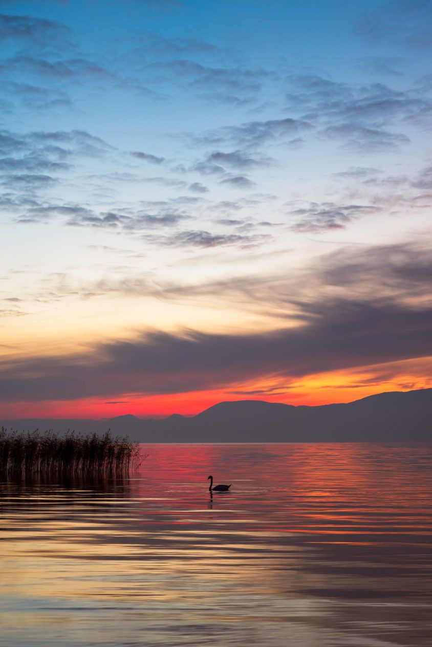 844x1264 A new colourful lakeside sunset: Stillness in Colour