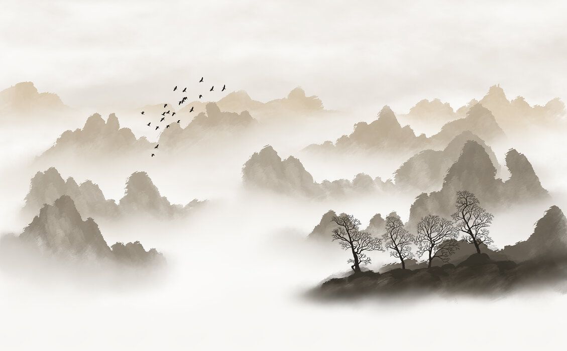 1129x699 Misty Landscape