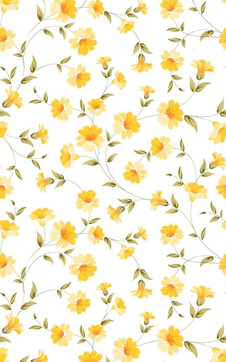 736x1177 Fond d'ecran dessin. iPhone wallpaper yellow, Flowery wallpaper, Yellow flower wallpaper