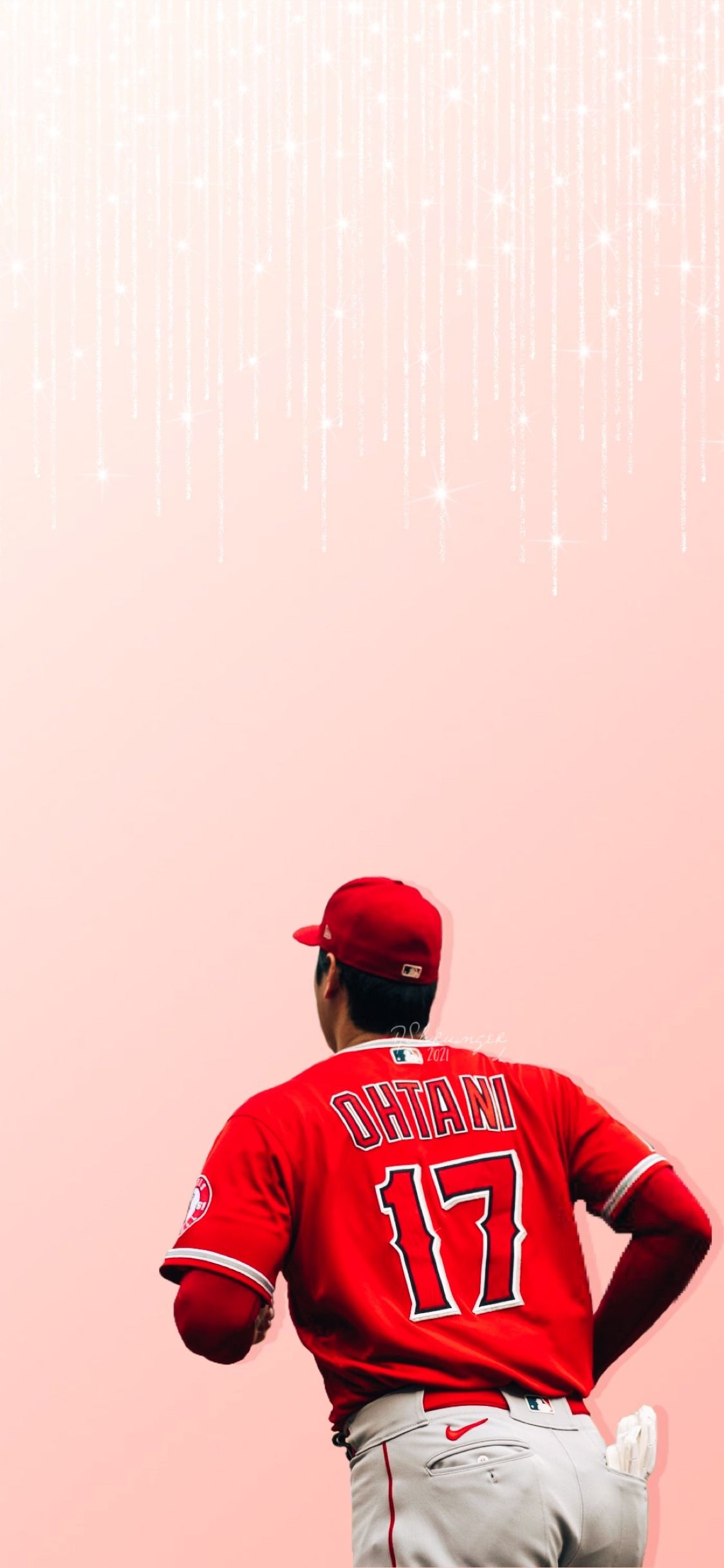 1125x2436 wallpaper • shohei ohtani + cute aesthetic (iphone x) Requested Credits of the wallpaper' elements and style