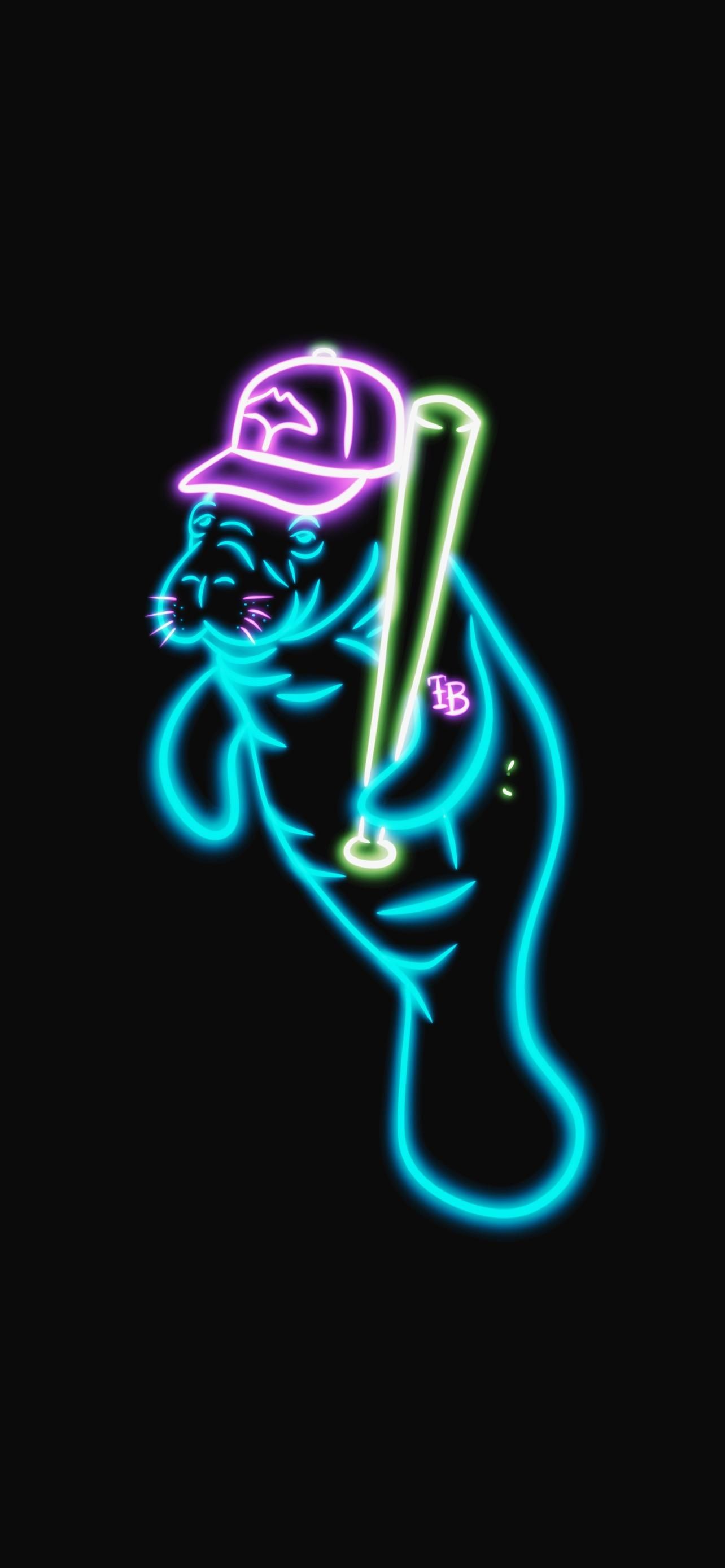 1284x2778 More neon wallpaper for those that want them