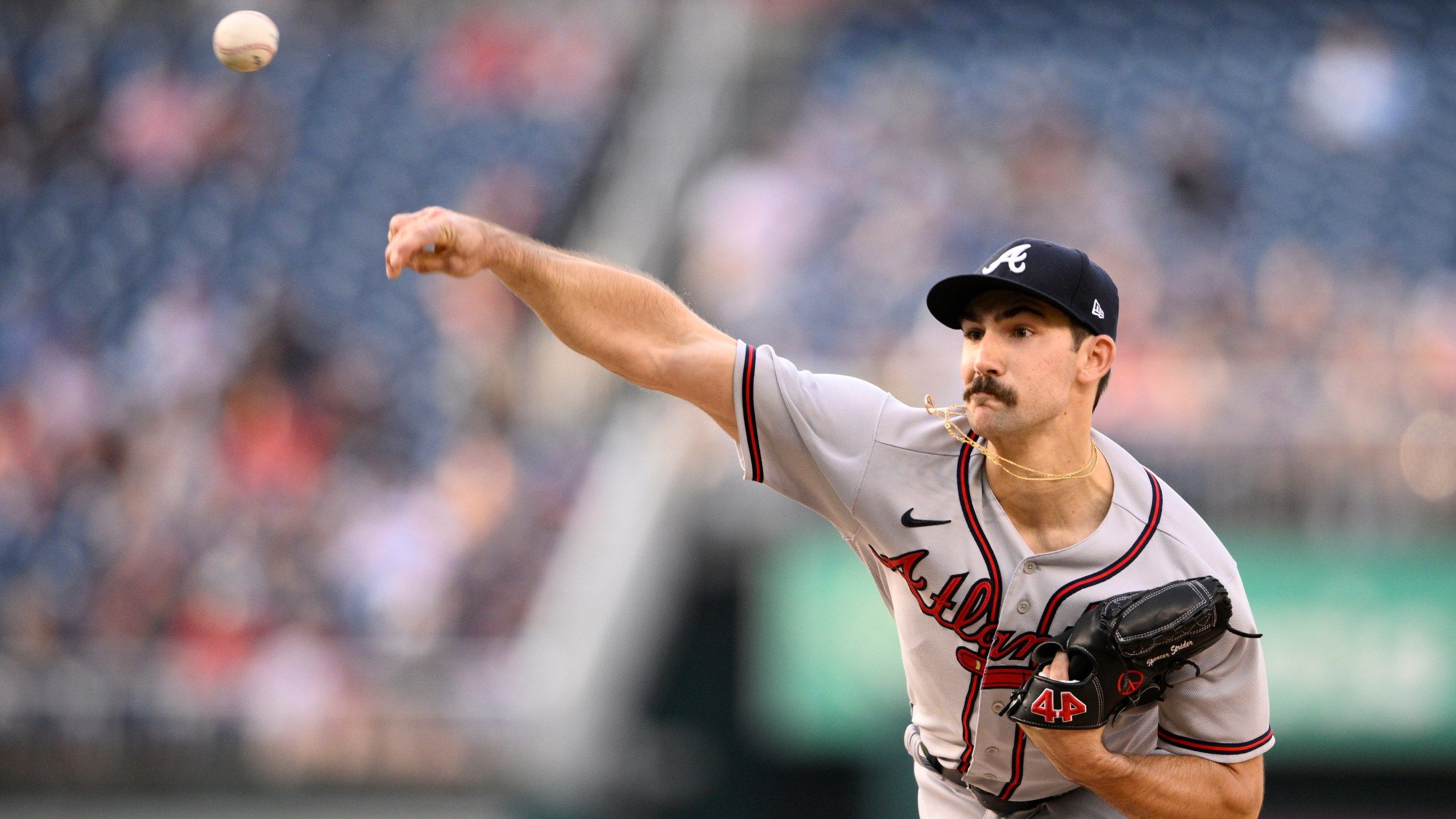 2560x1440 Former GreenJacket Strider shines, Braves win 14th straight