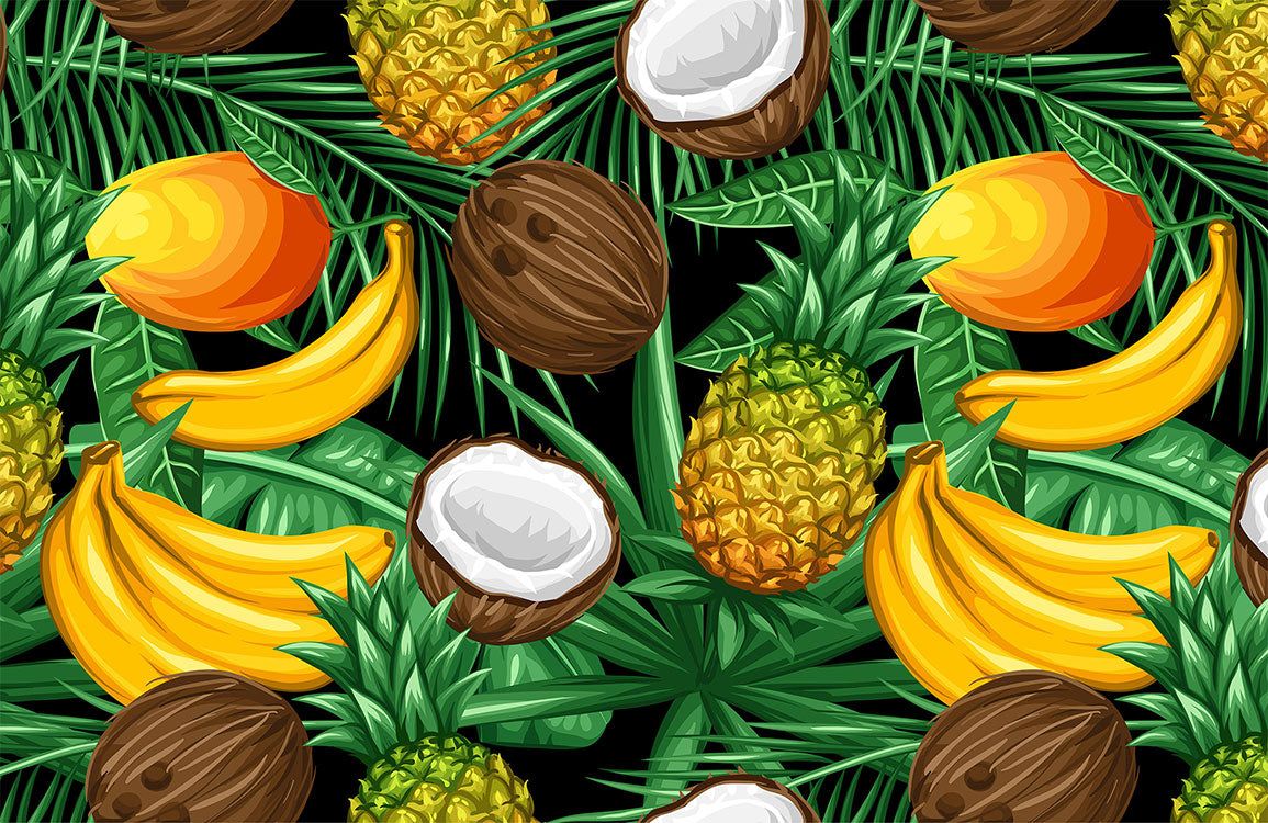 1155x750 Tropical Fruit Kitchen Mural Wallpaper