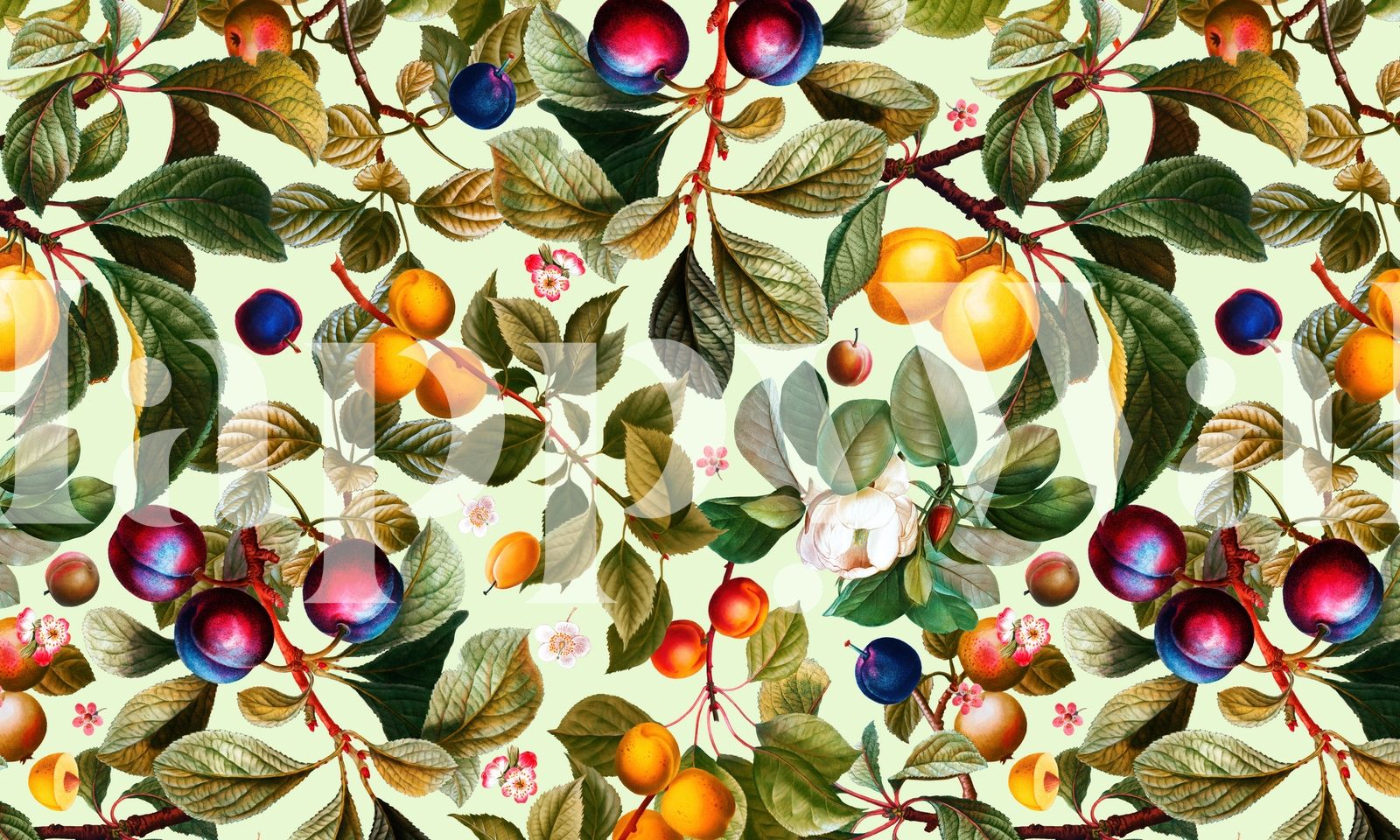 1600x960 Vintage Fruit Pattern XXI Wallpaper