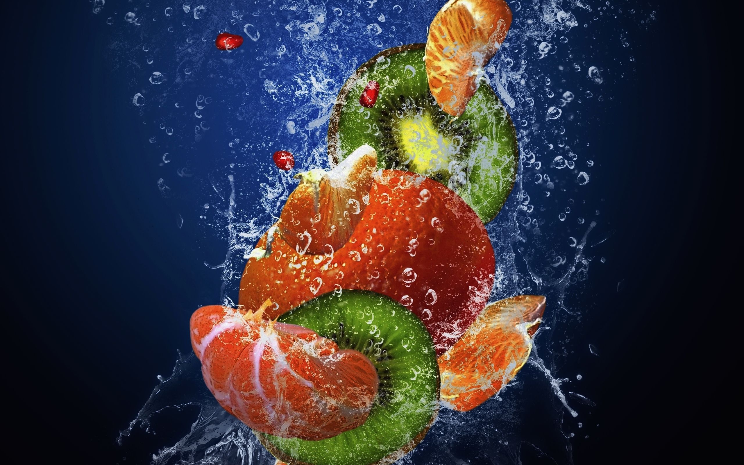 2560x1600 Refreshing Splash of Fresh Fruits