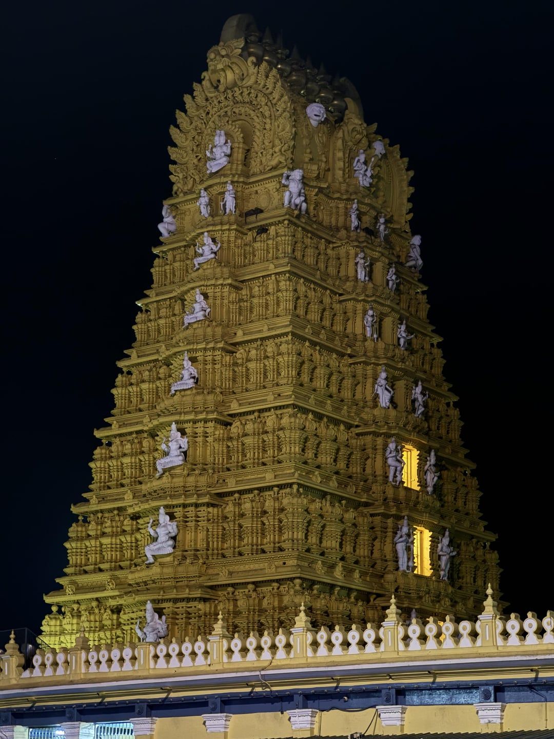 1080x1440 Night shot of the temple on Chamundi hill