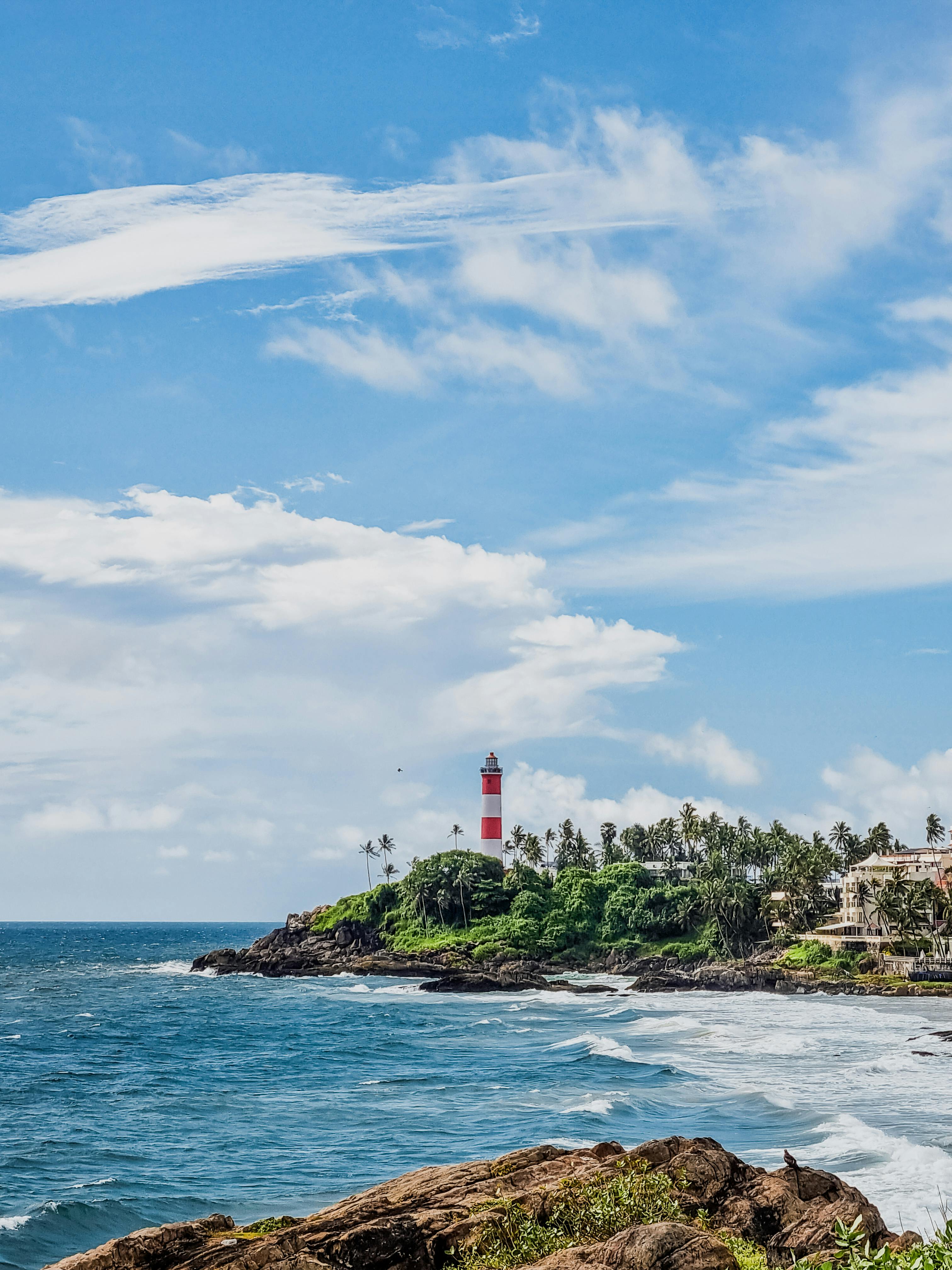 3024x4032 Iconic Lighthouse View at Kovalam Beach, India · Free