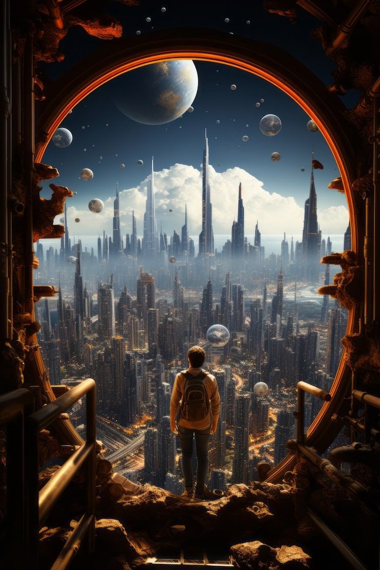 740x1110 Science Fiction Aesthetic Photo Free High Quality Picture