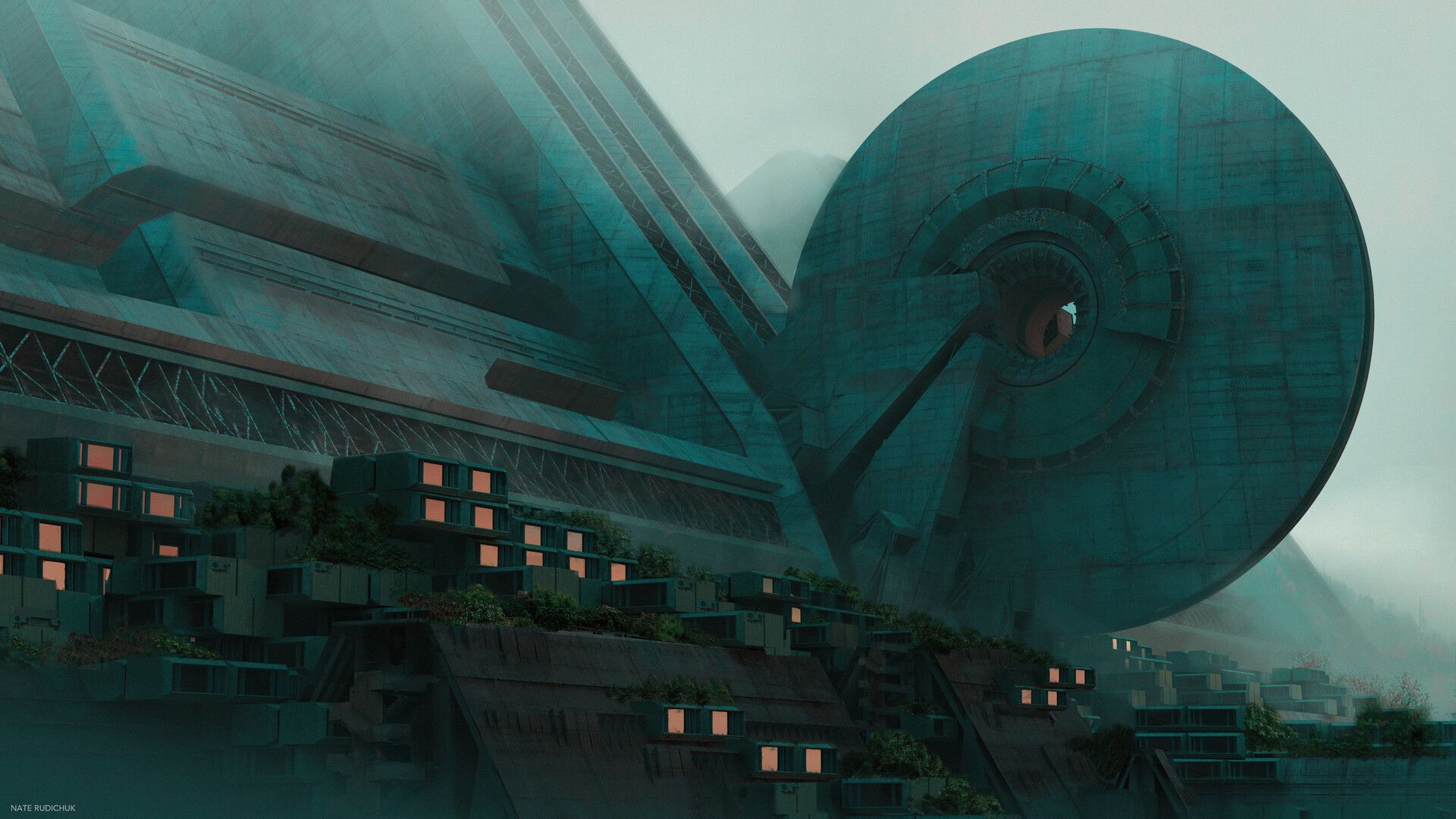 1920x1080 The Dystopian Sci Fi Creations Of Nate Rudichuk