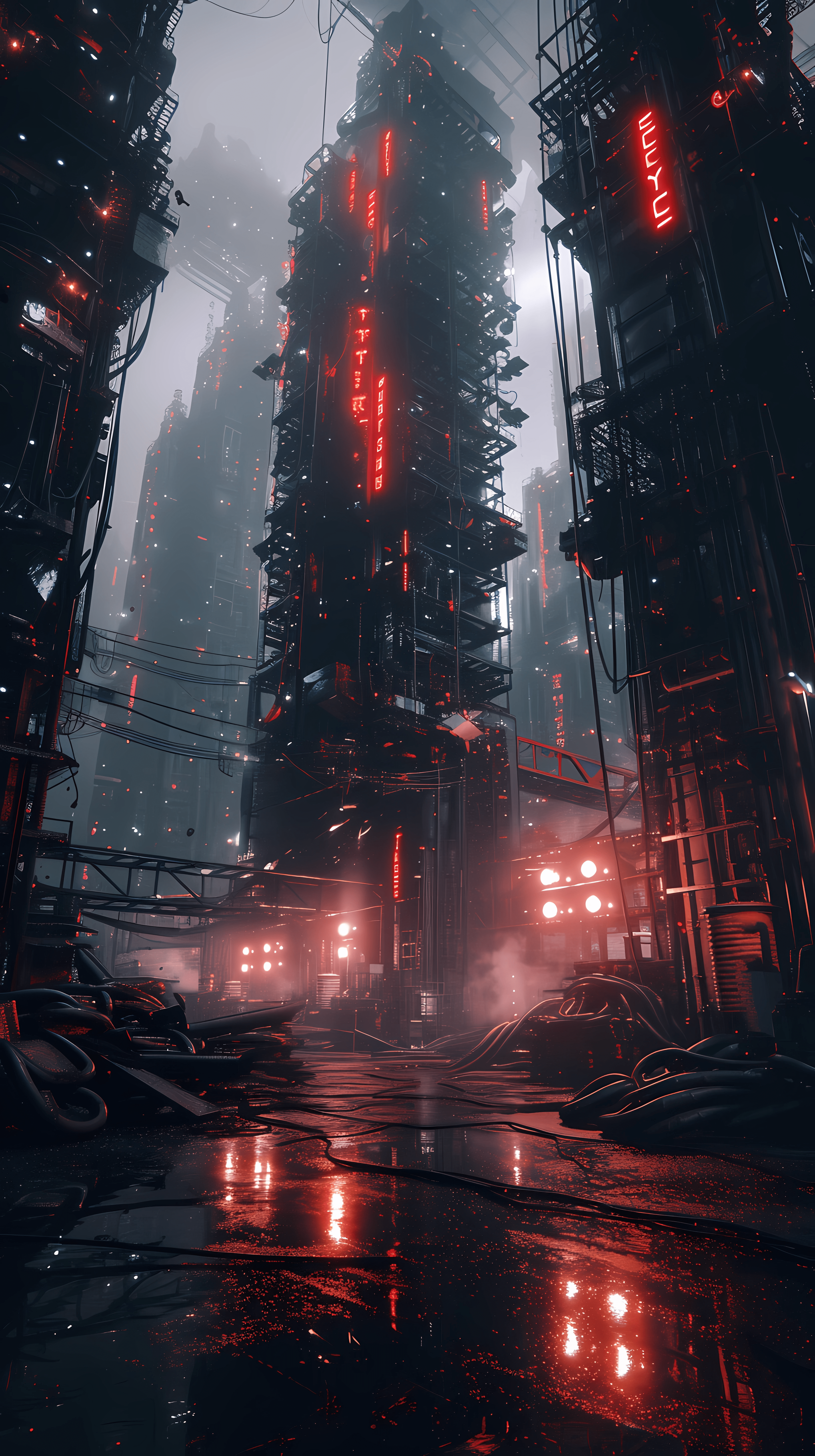 3264x5824 Dystopian Phone Wallpaper