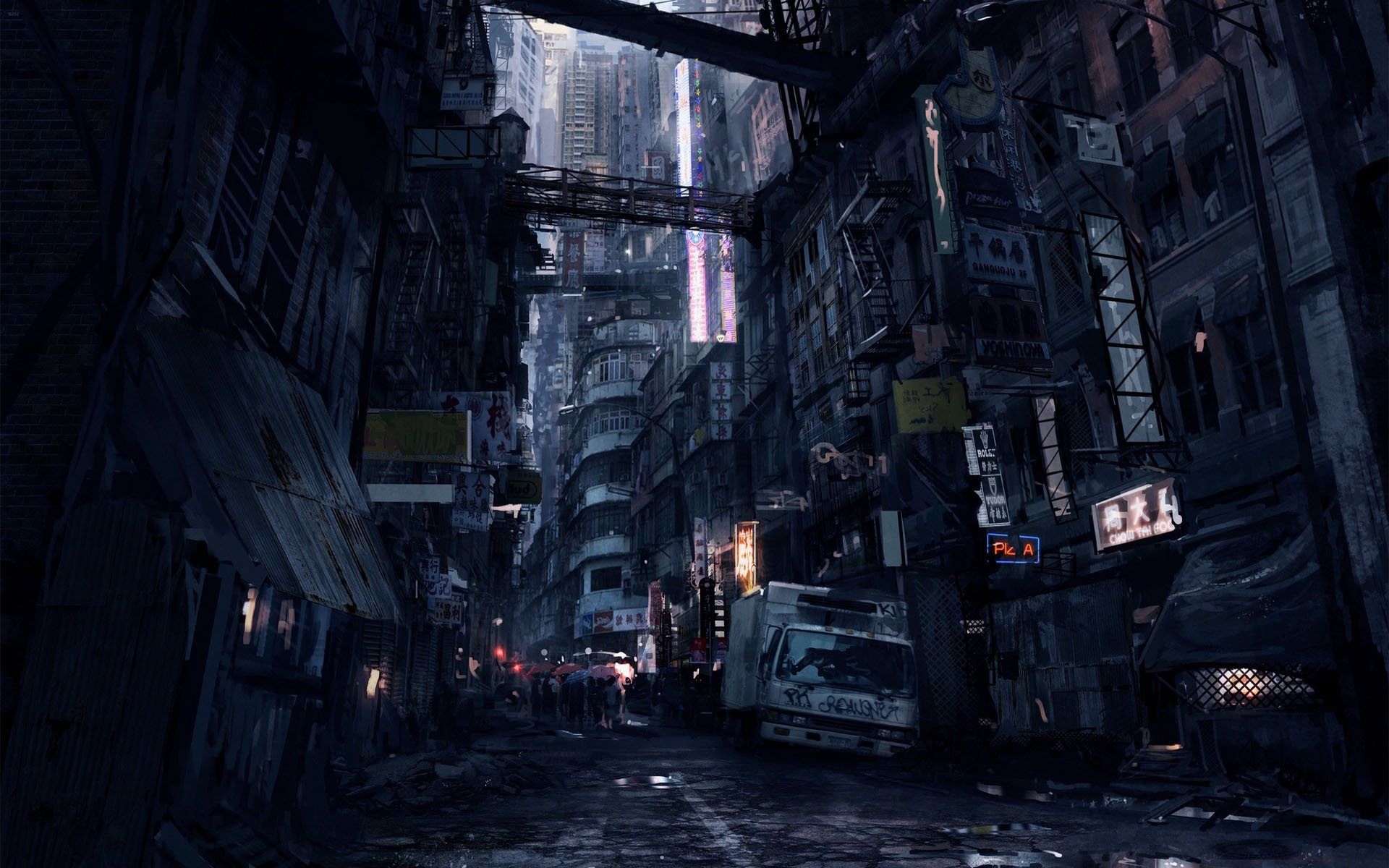 1920x1200 Cyberpunk inspiration image of Dystopia