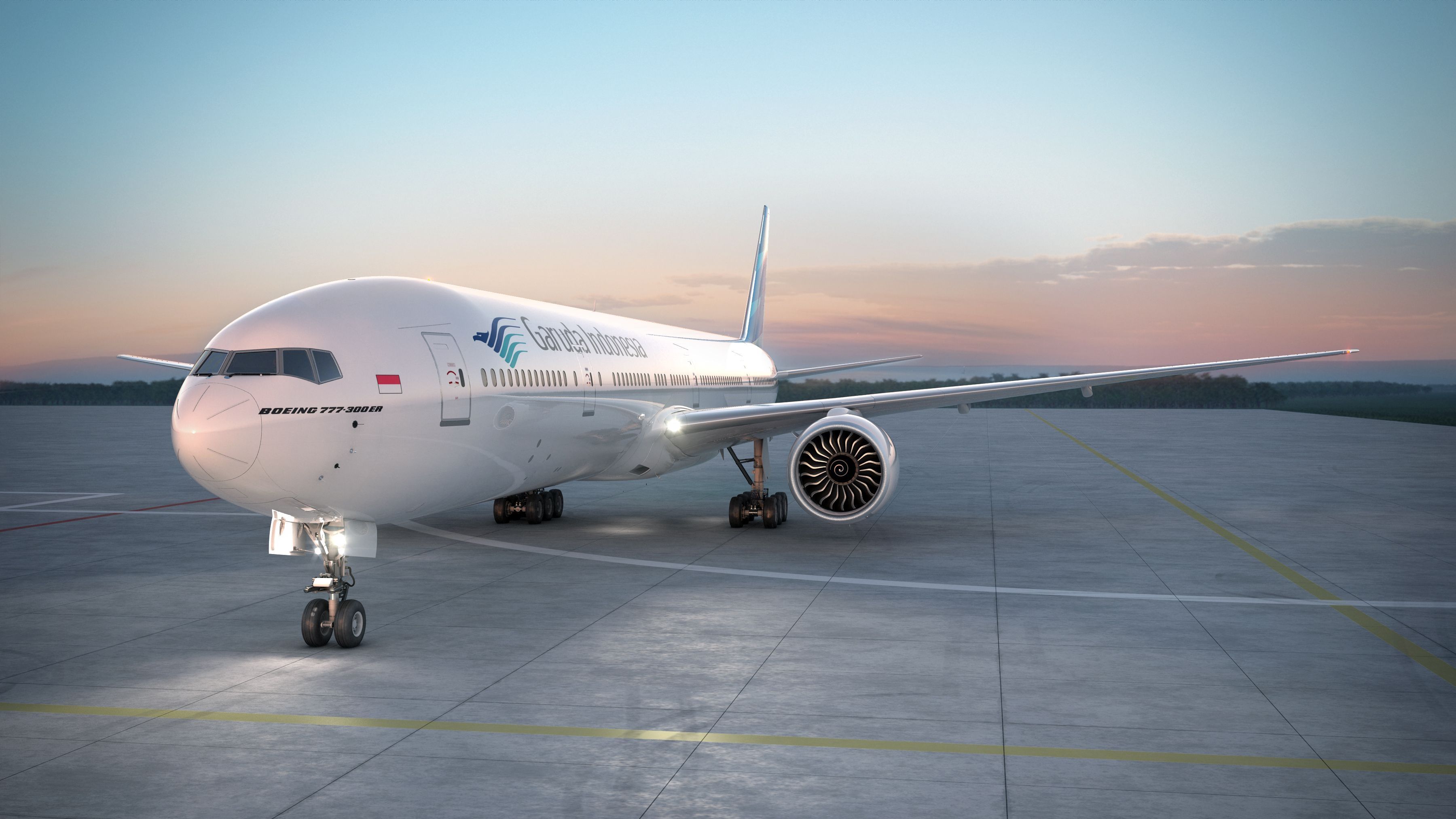 3600x2025 Garuda Indonesia Wallpaper