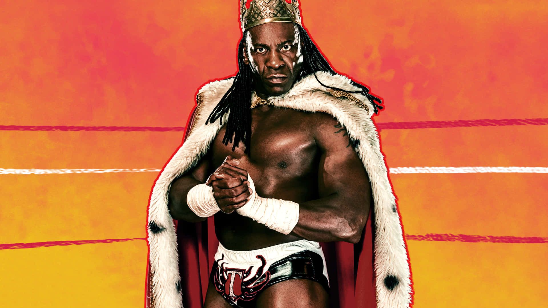 1920x1080 Download American Professional Wrestler Booker T Retro Poster Wallpaper