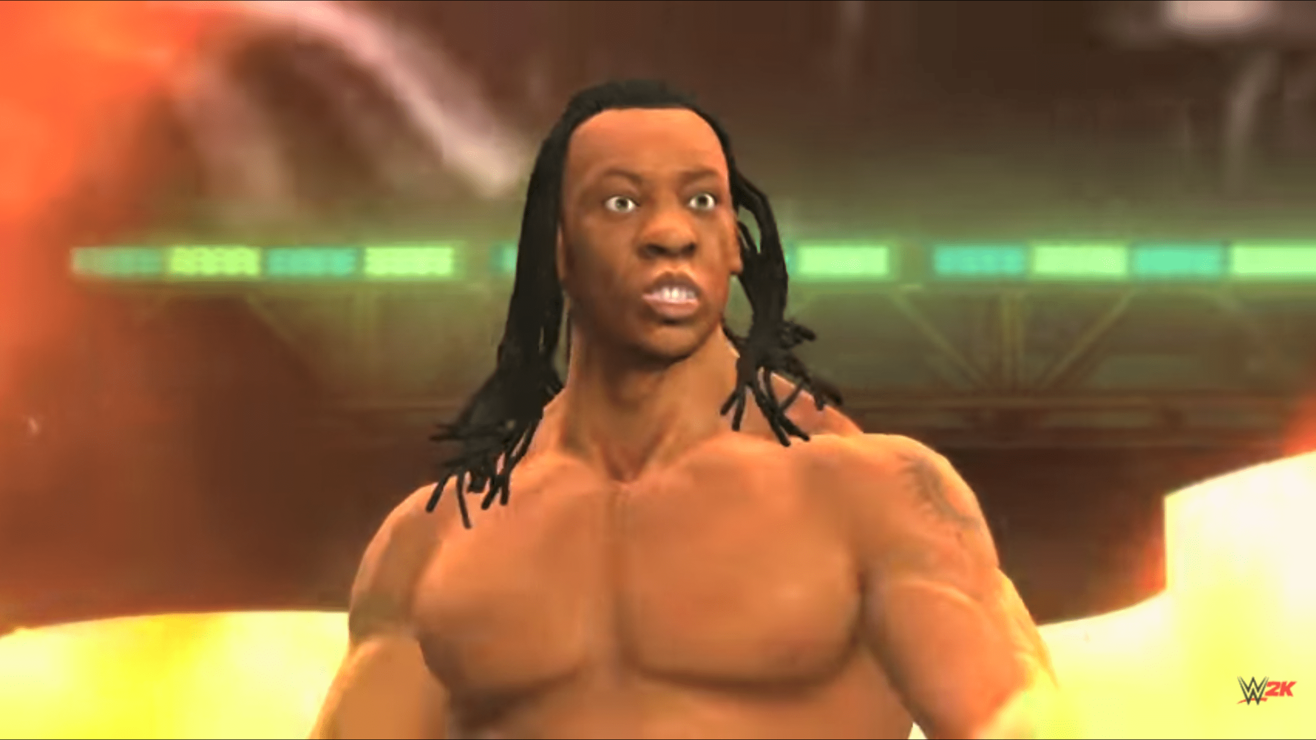 2560x1440 Booker T's model has come a long way since first appearing in WWE 12