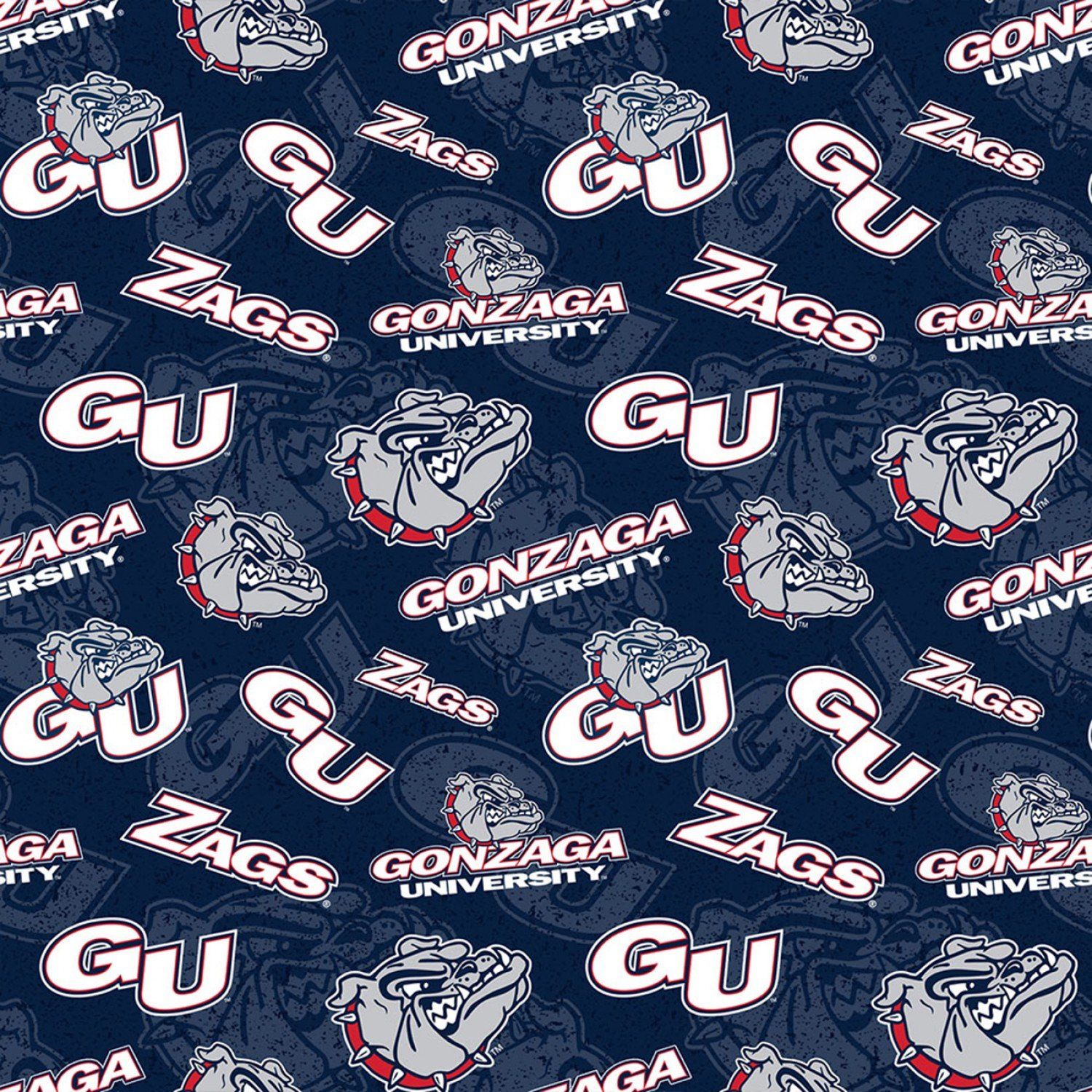 1500x1500 Gonzaga University GONZ 1178 Tone On Tone Zags Cotton