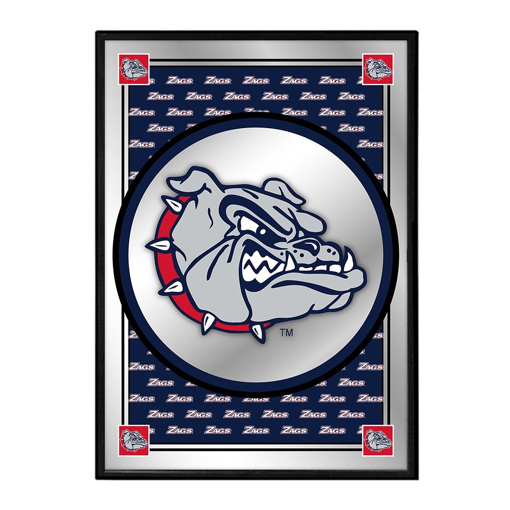 1000x1000 Gonzaga Bulldogs: Team Spirit, Spike Mirrored Wall Sign