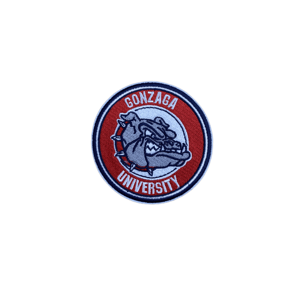 1024x1024 GONZAGA UNIVERSITY BULLDOGS BASKETBALL IRON ON PATCH 3”