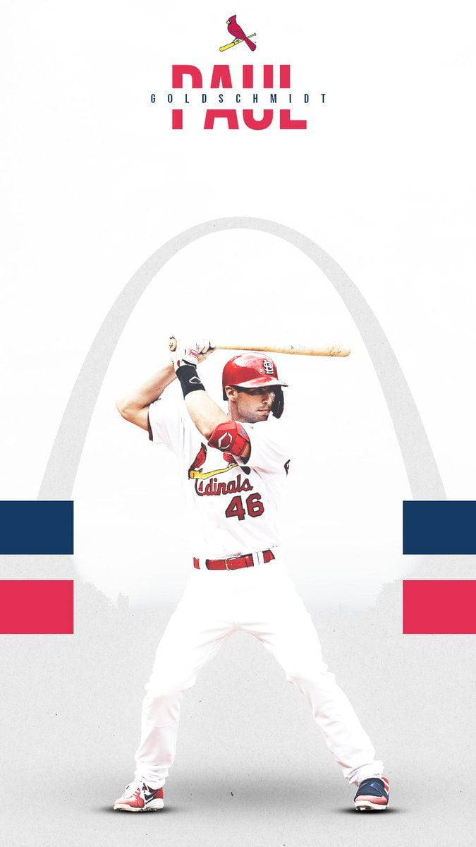 675x1200 Download White Paul Goldschmidt Wallpaper
