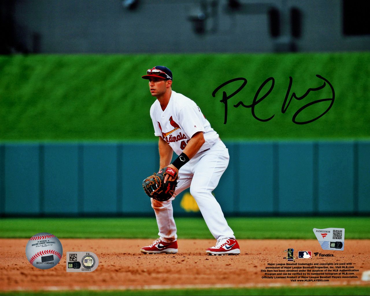 1280x1024 Paul Goldschmidt Autographed 8x10 Photo St. Louis Cardinals Fanatics & MLB Holo Stock