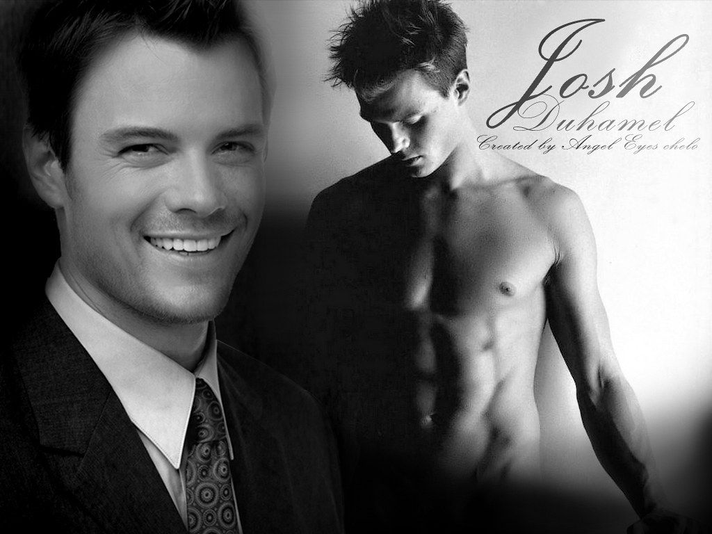 1024x768 Josh Duhamel with his opposite. by Angel Eyes.please add yo