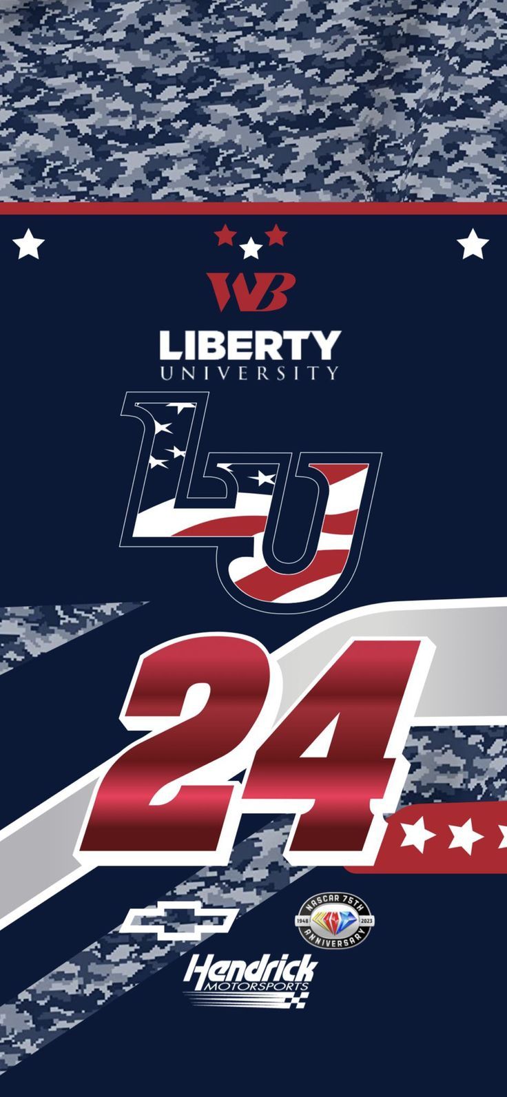736x1593 Liberty University Logo on Blue Background