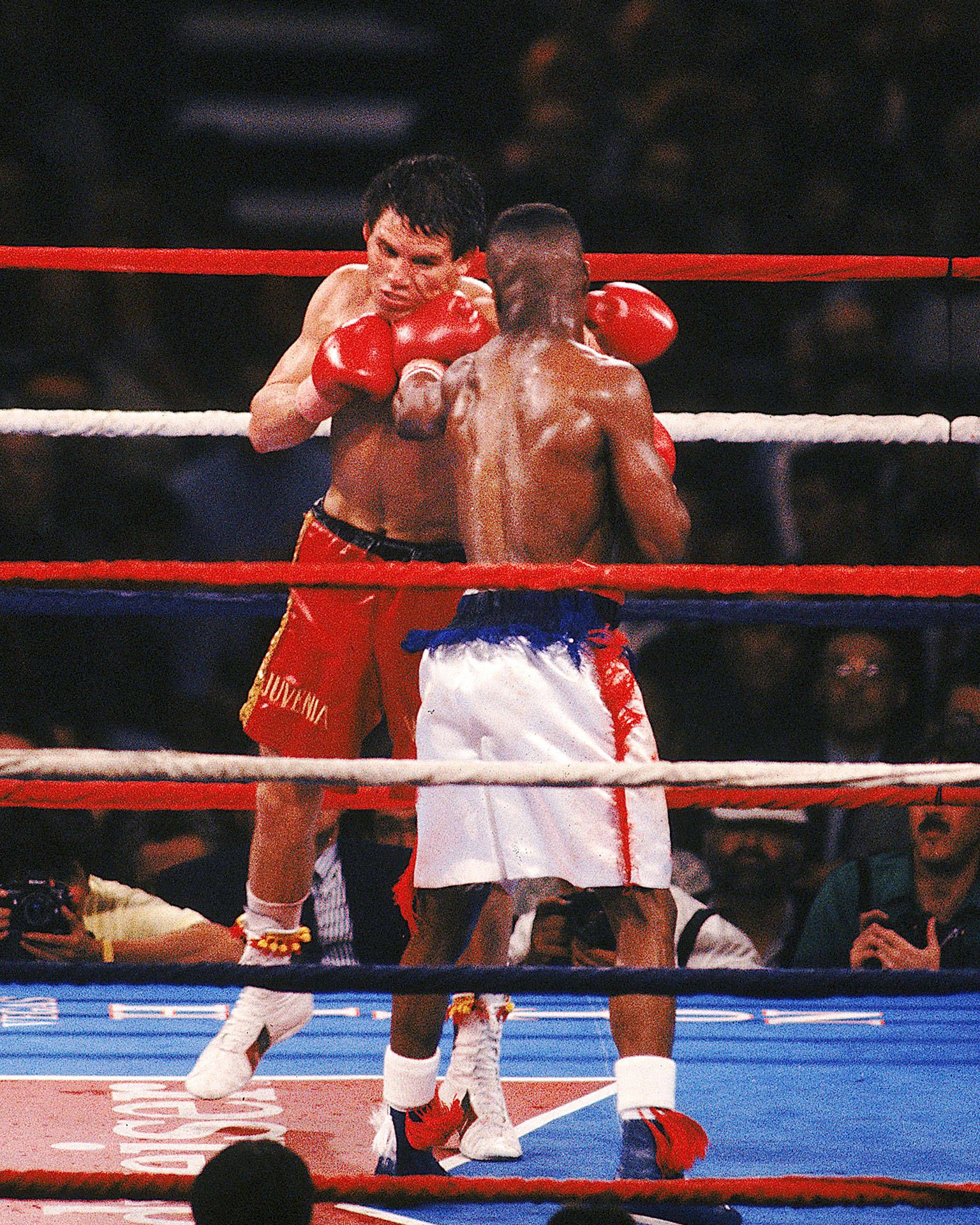 1536x1920 Download Julio Cesar Chavez Fighting Meldrick Taylor Wallpaper